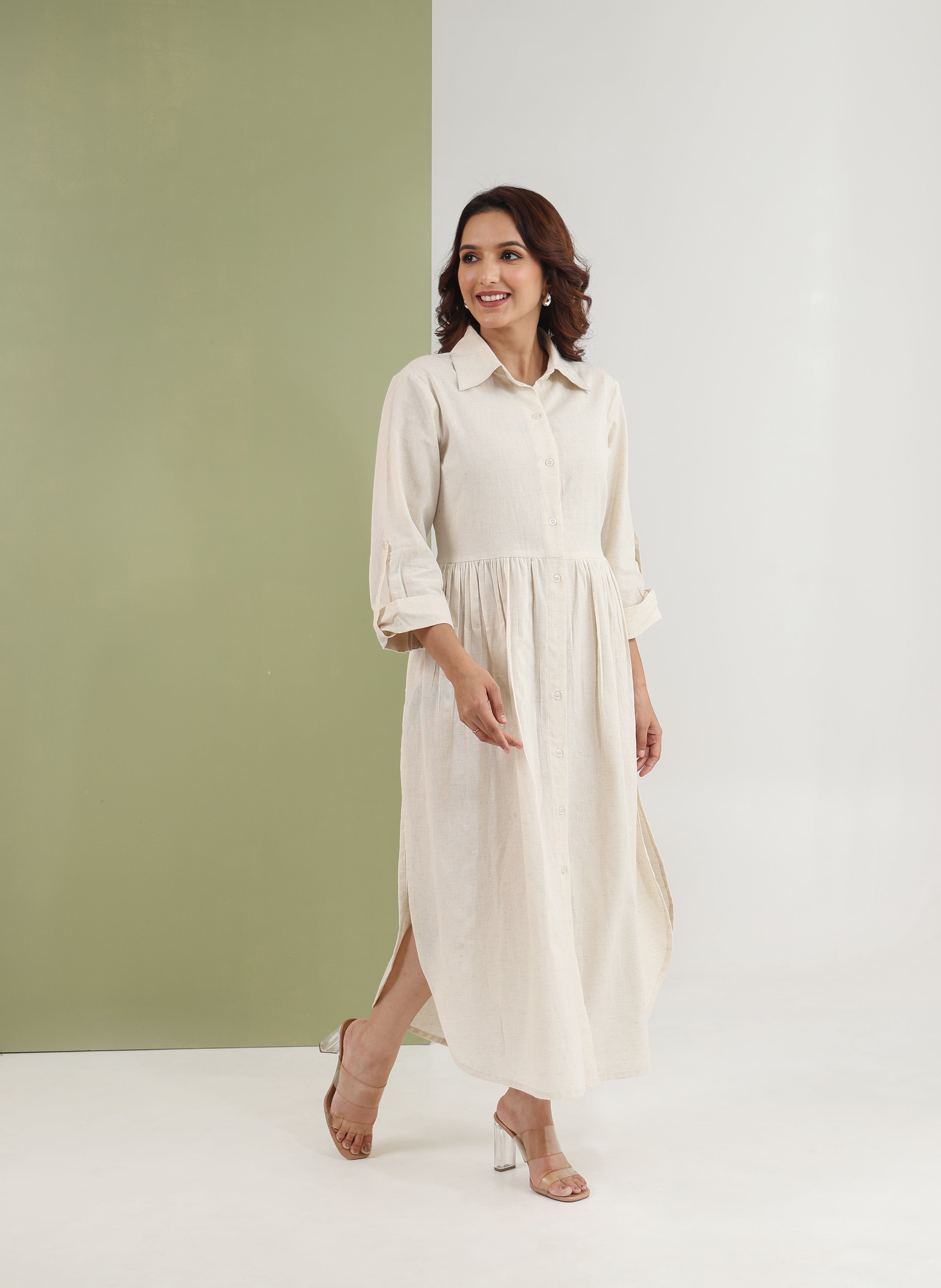 Breezy Shirt Dress - Vanilla