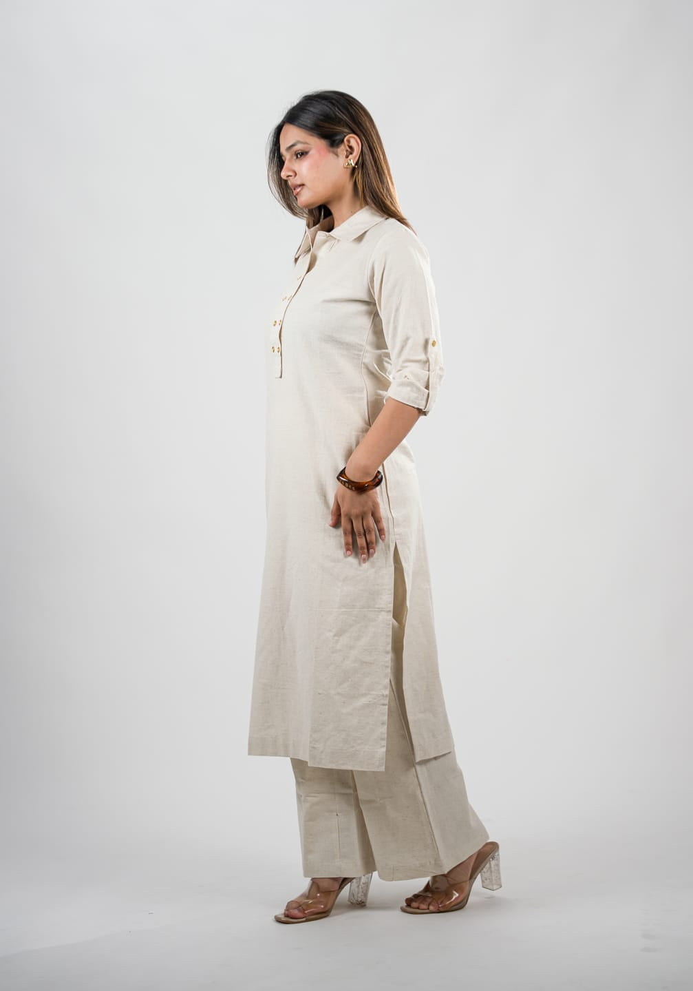 Sunehri Kurta - Vanilla