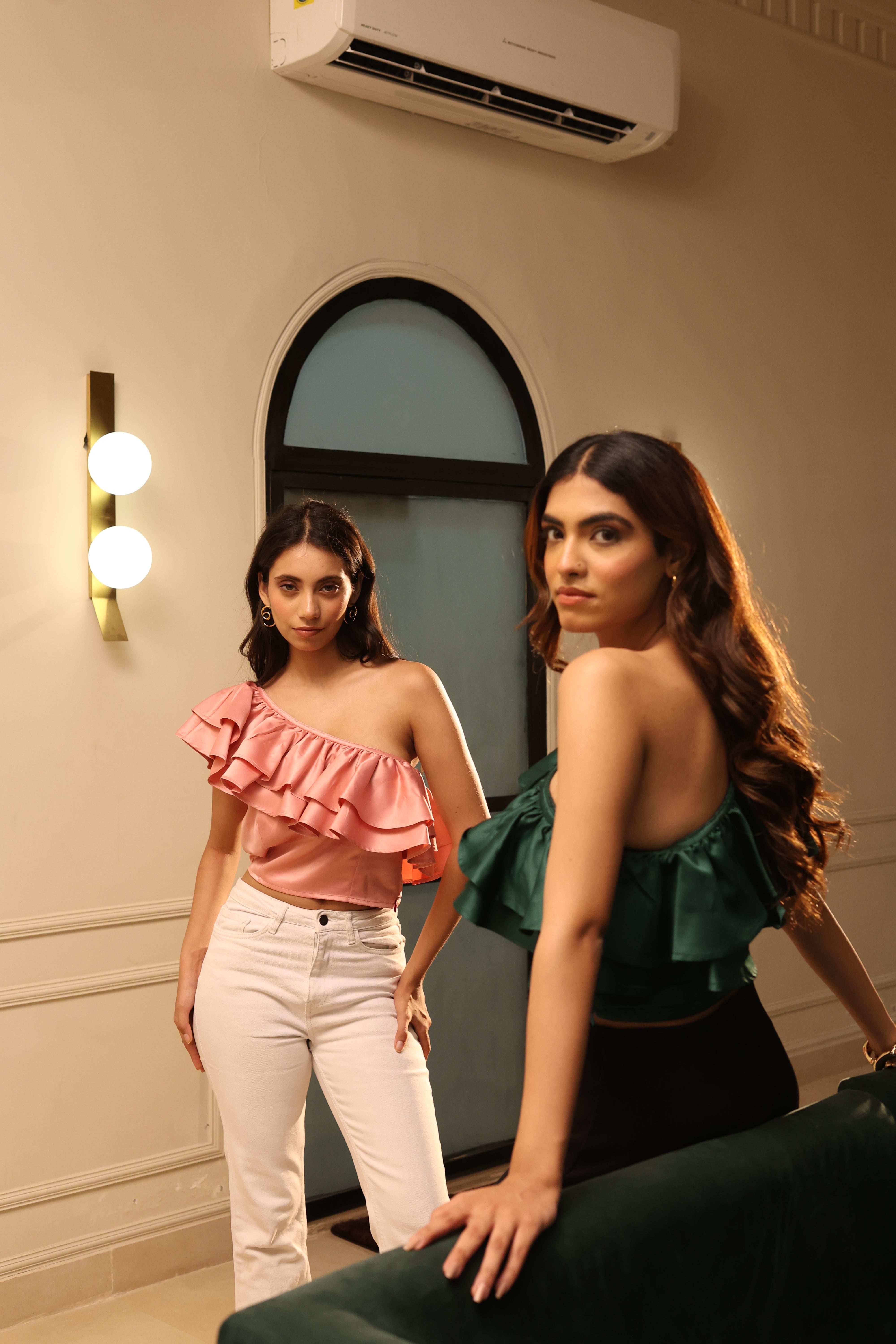 Eve One Shouler Top - Green