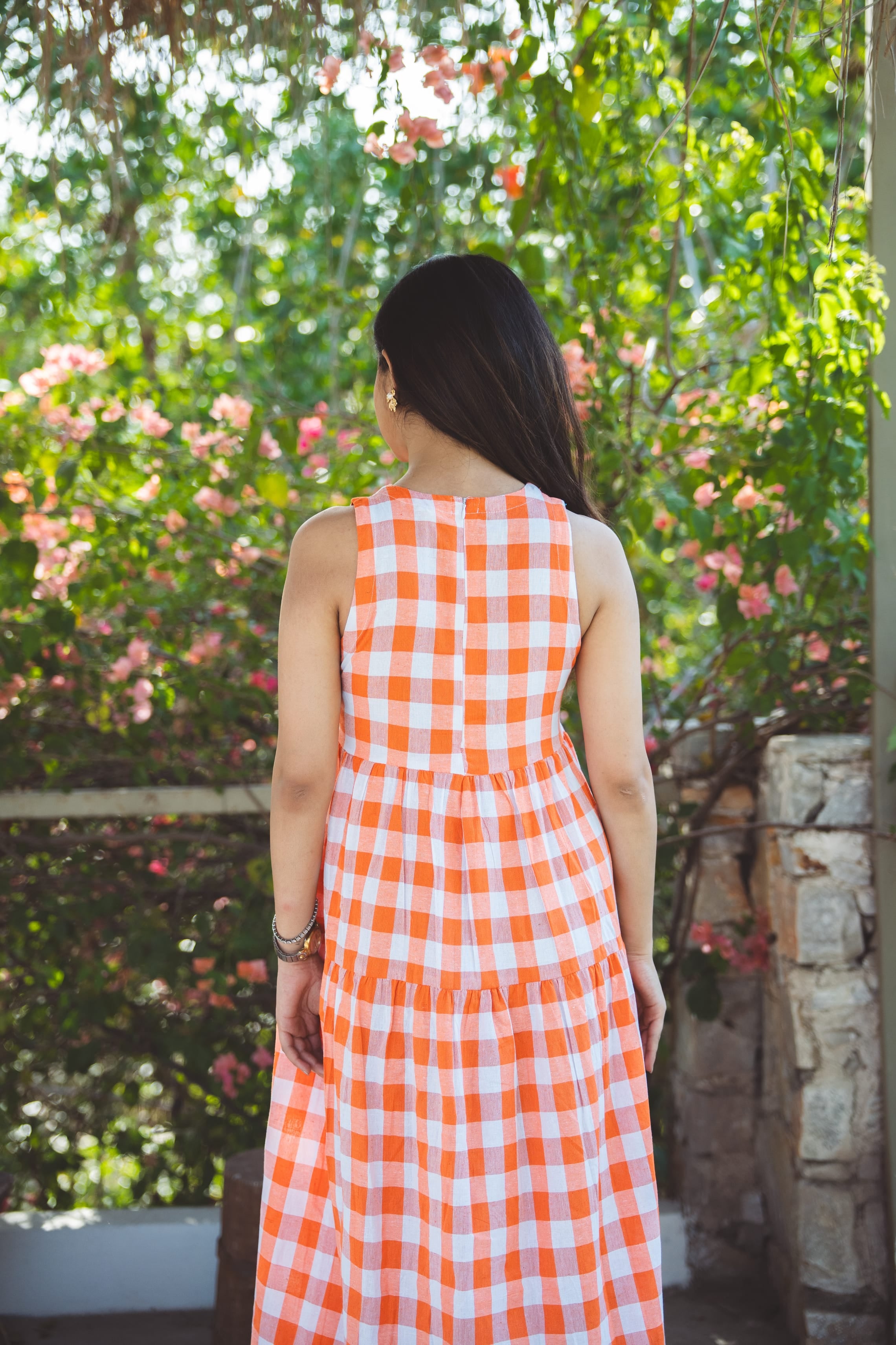 Classic A-Line Gingham Dress - Miranda