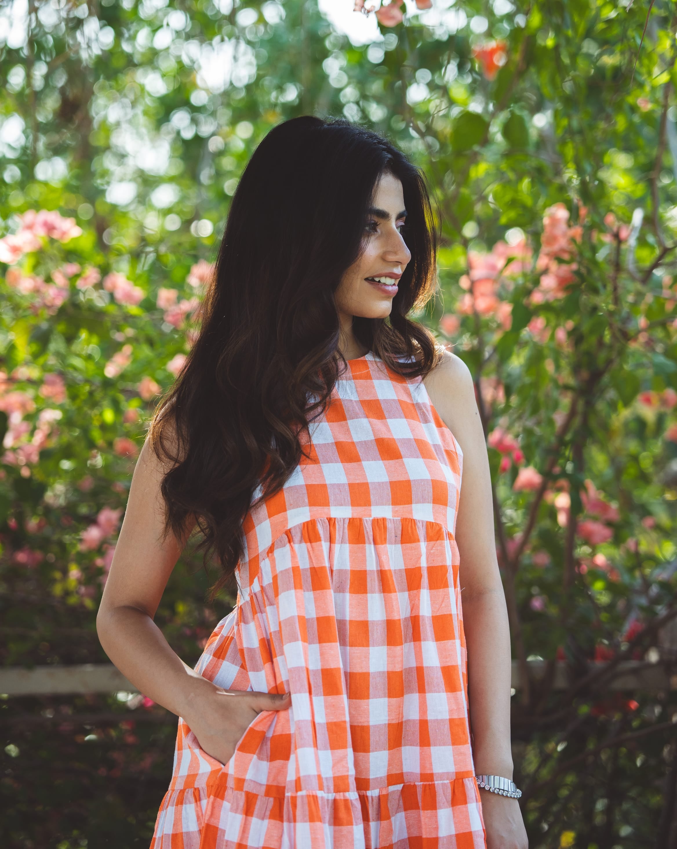 Classic A-Line Gingham Dress - Miranda
