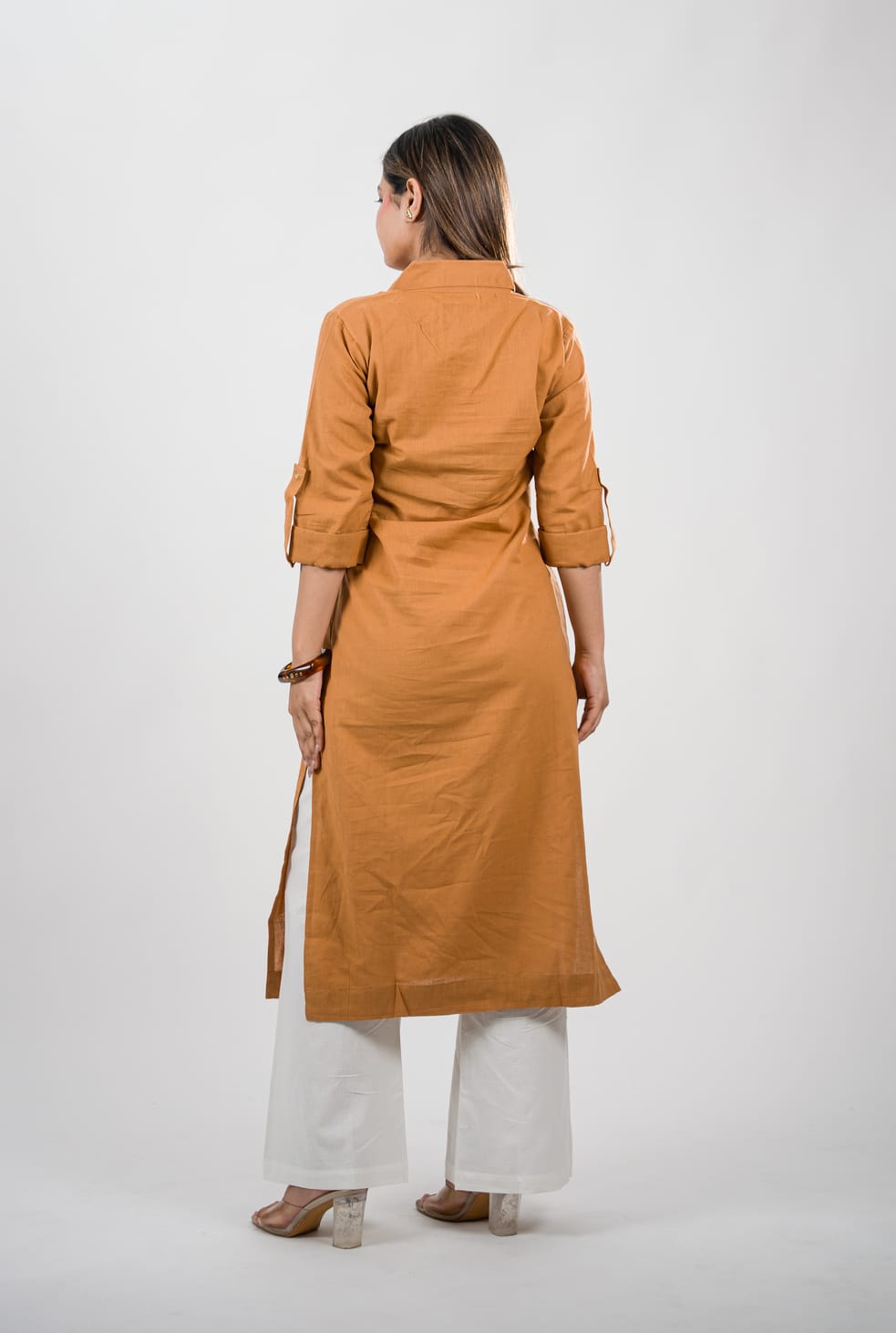 Sunehri Kurta - Cinnamon