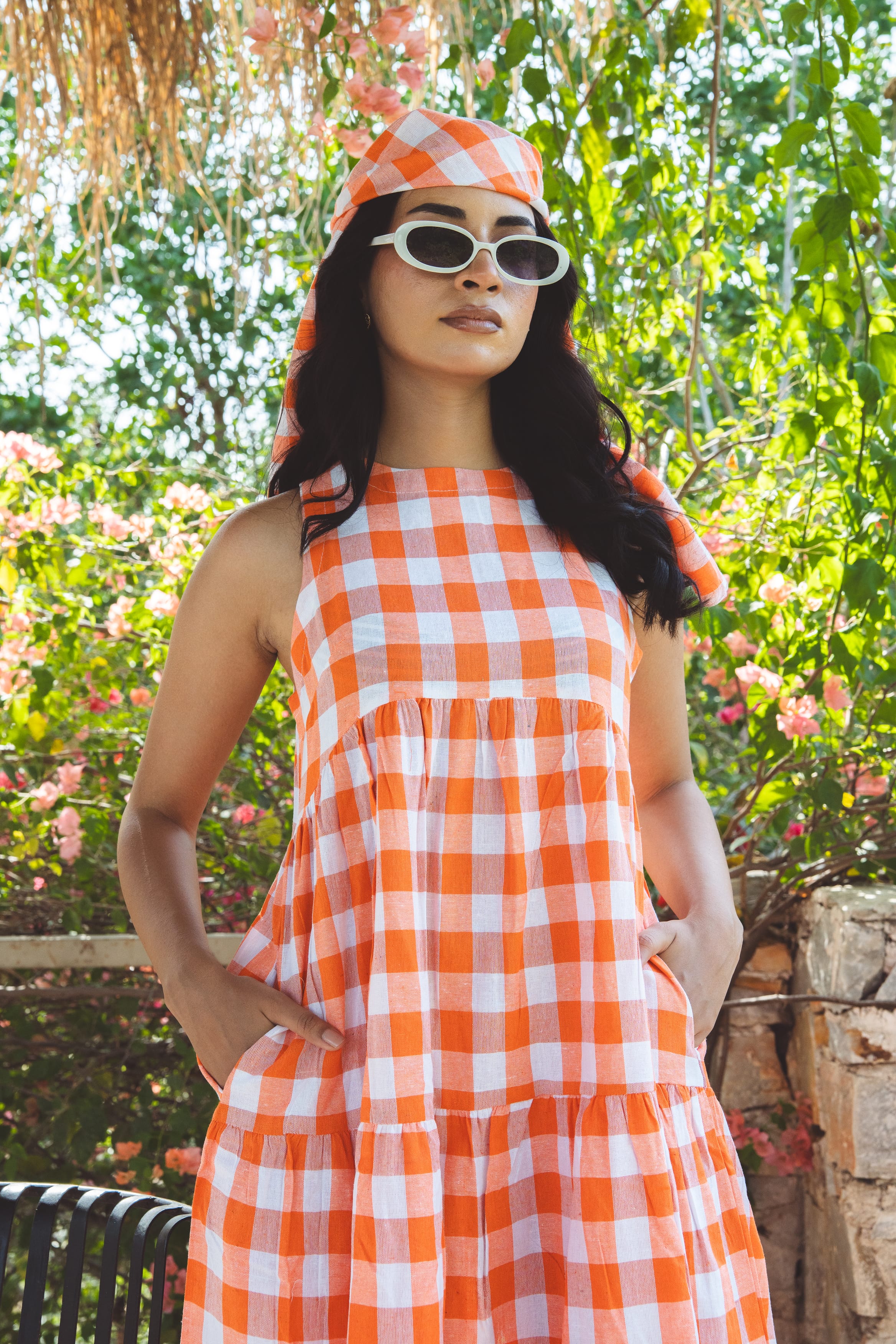 Classic A-Line Gingham Dress - Miranda
