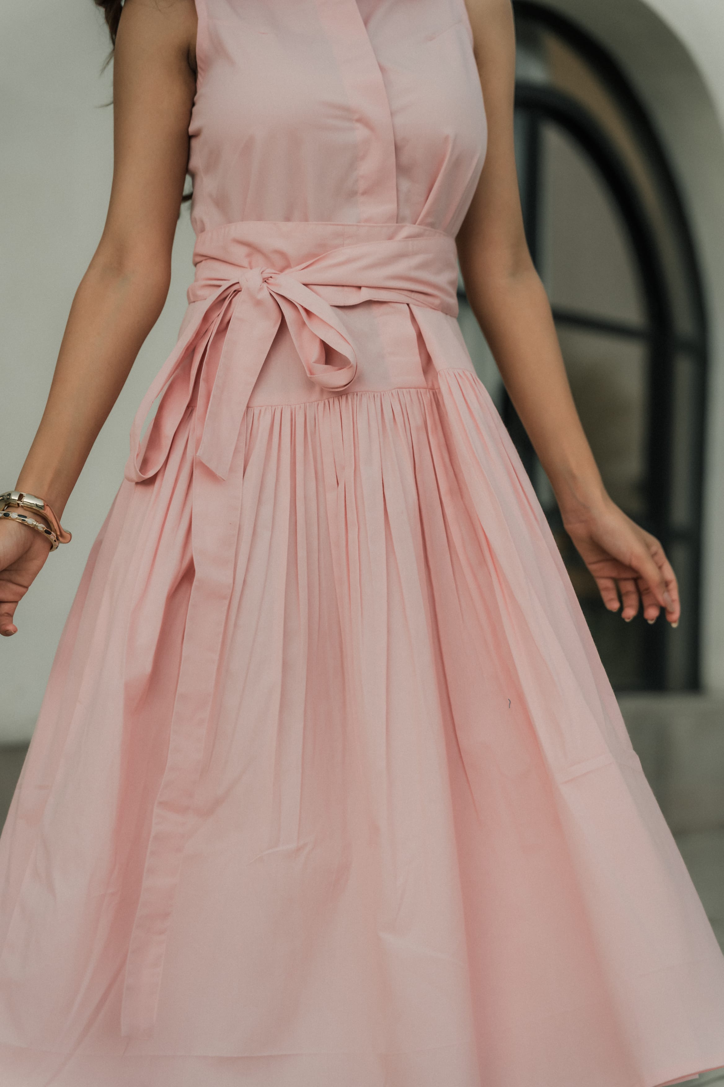 Noa Midi Dress - Pink