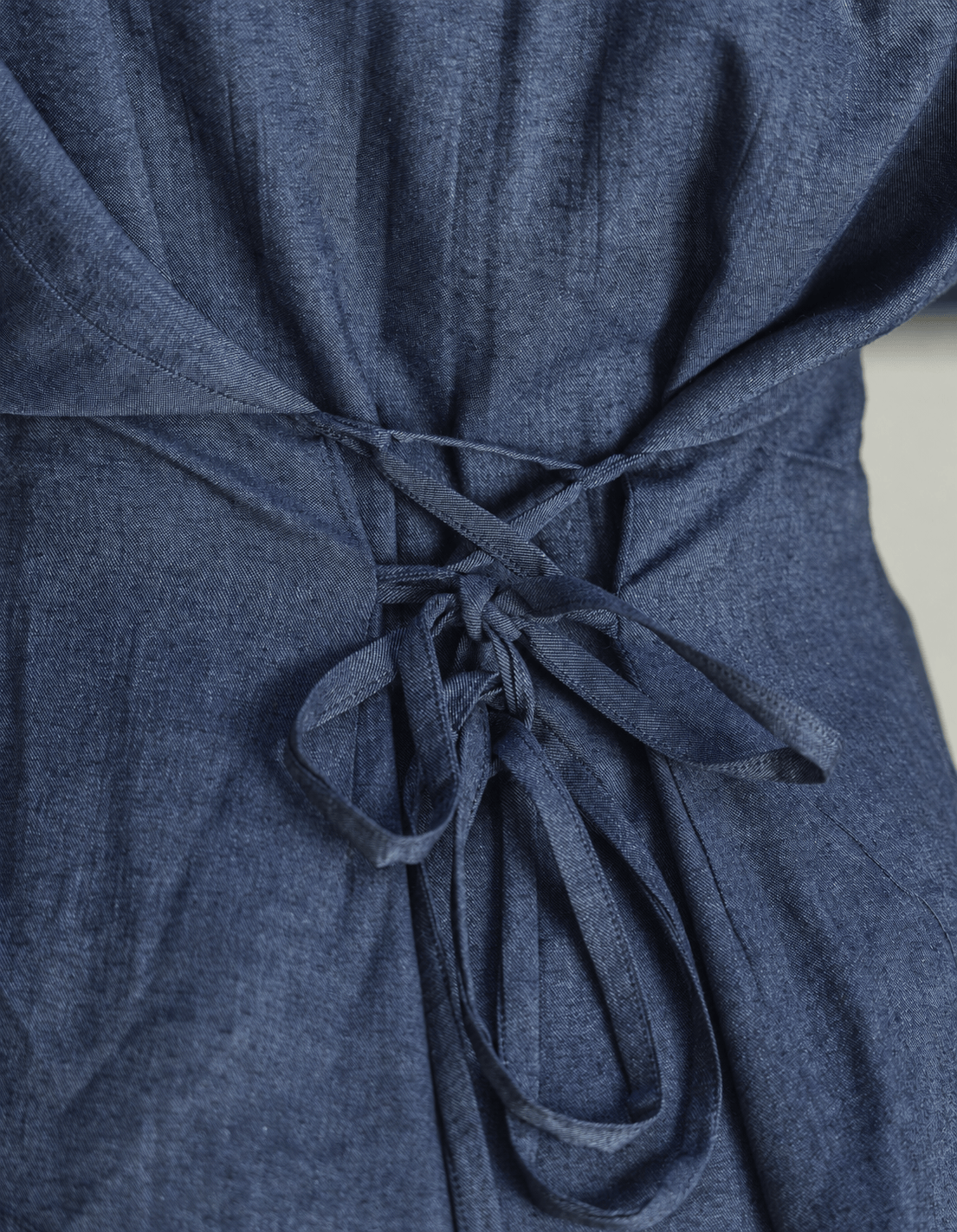 Denim Co-ord Set with Gold Buttons - Blue