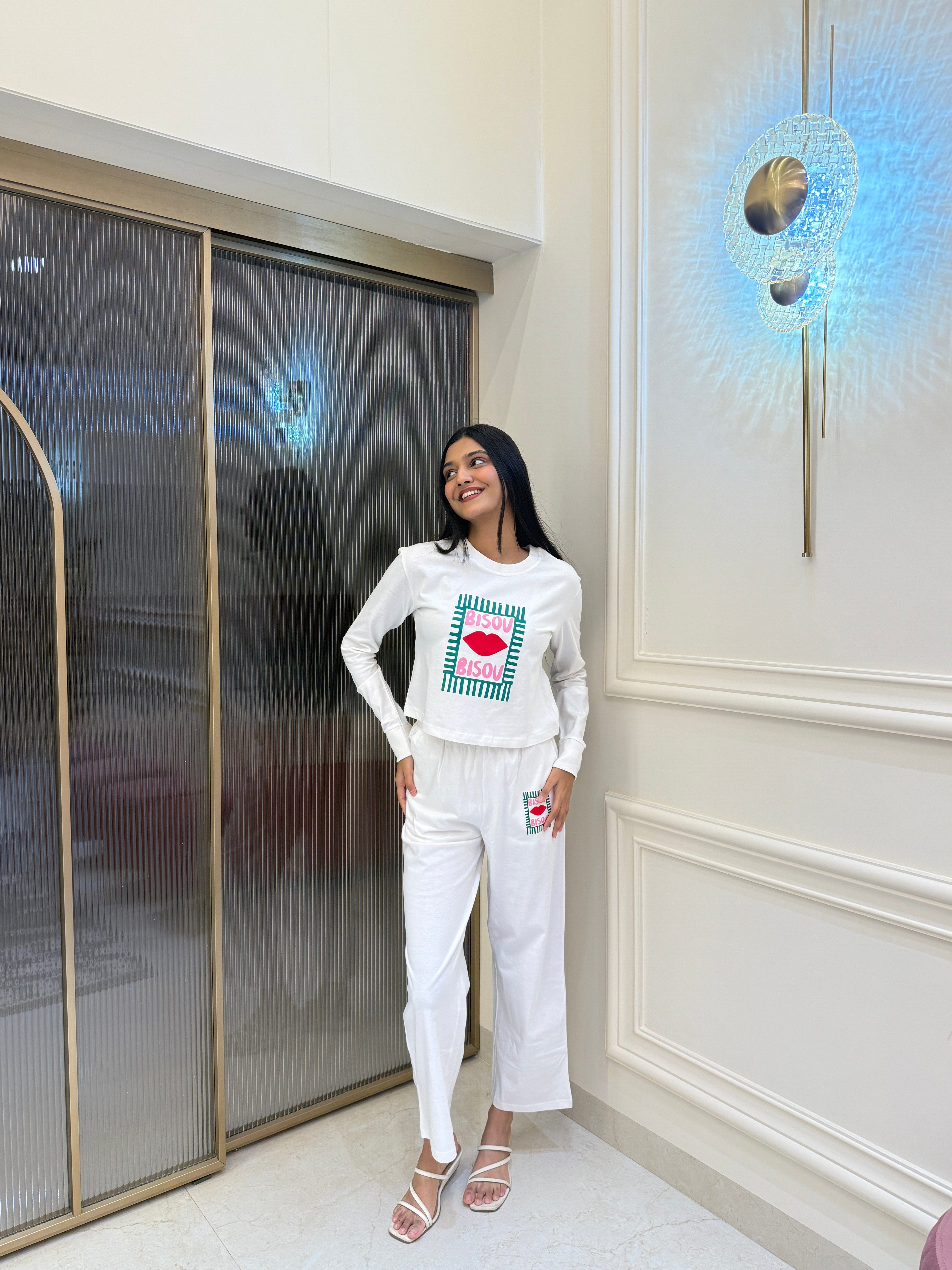 Bisou White Pajama