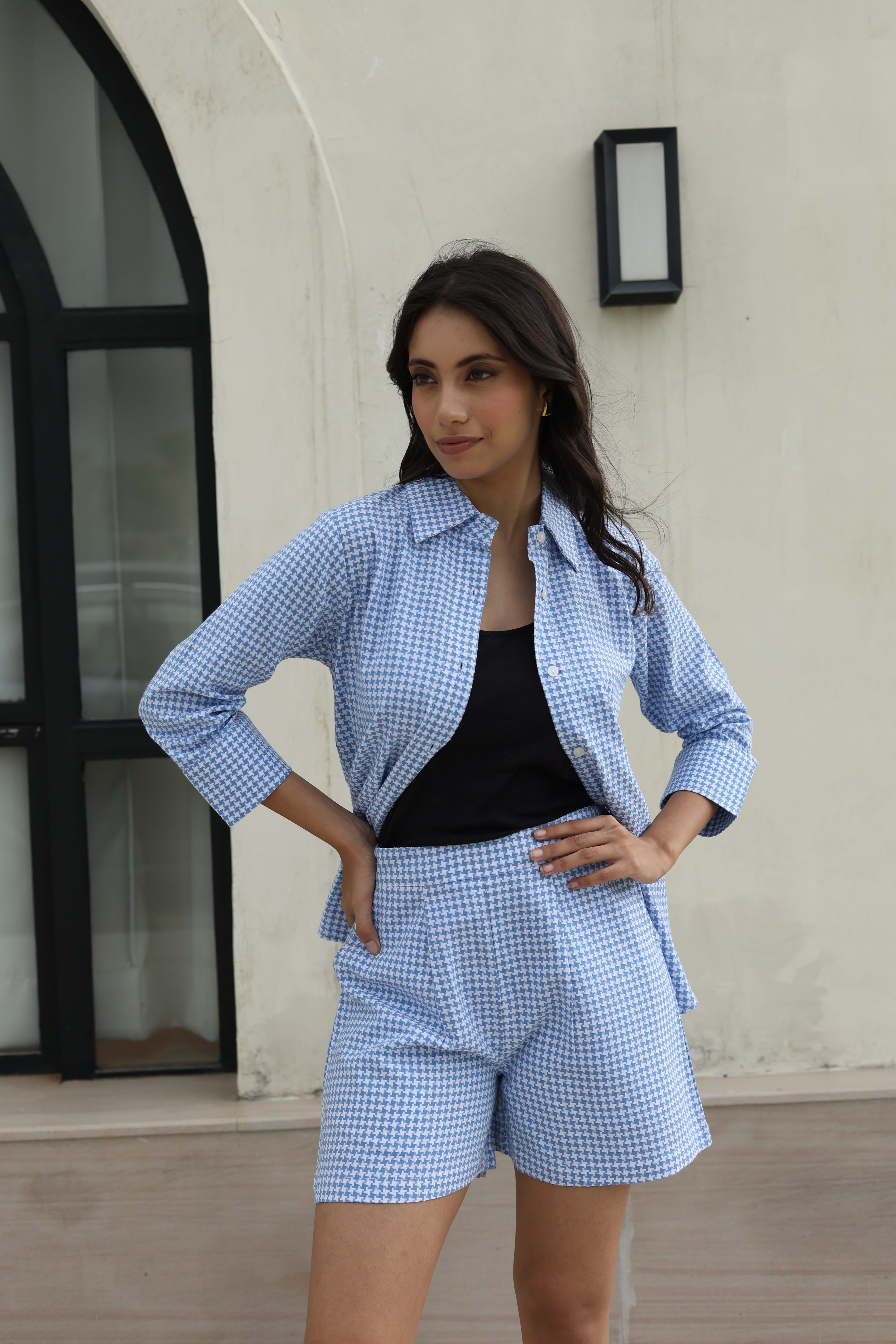 Mykonos Blue Stripes Set