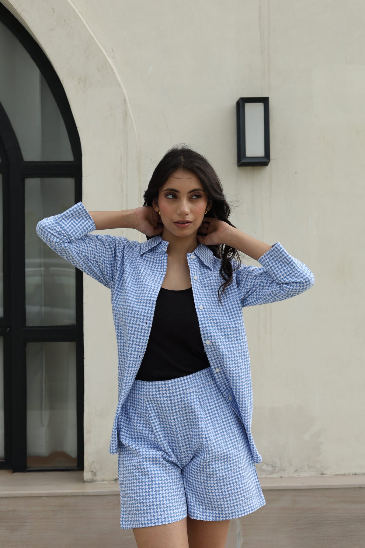 Mykonos Blue Stripes Set