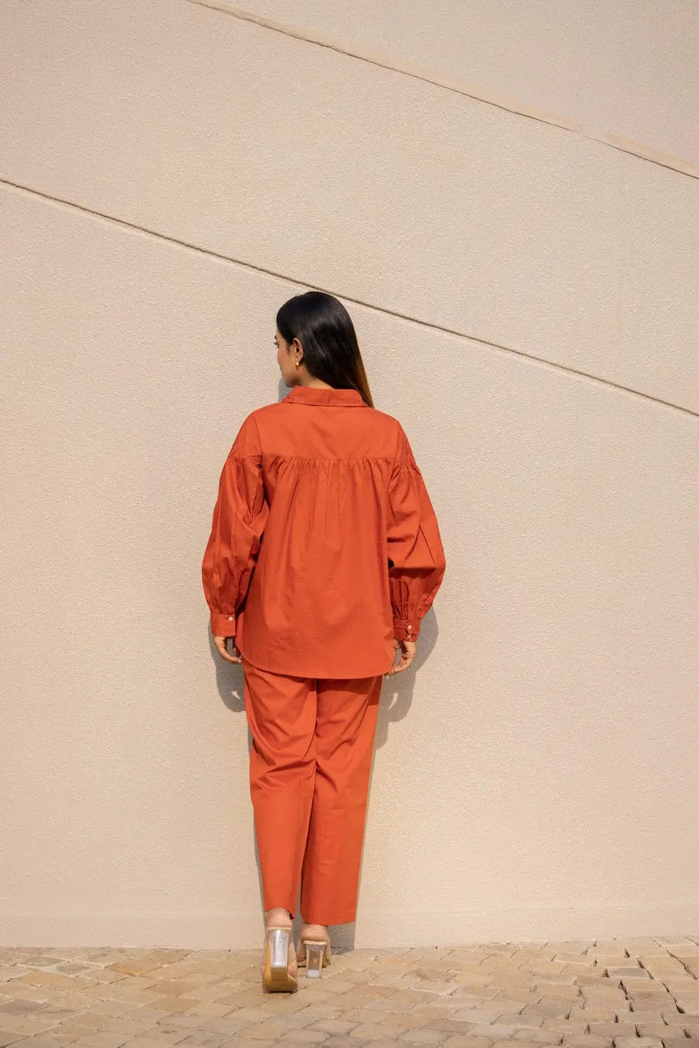 Aravali Co-ord Set - Rust
