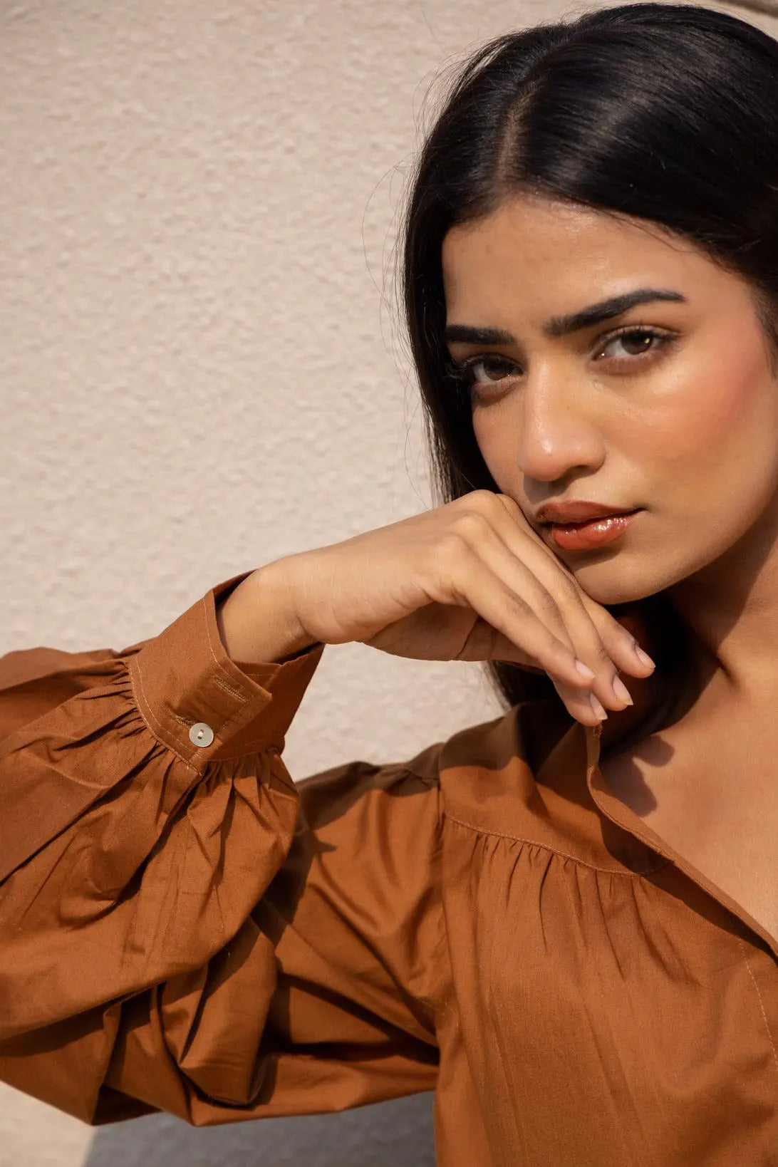 Aravali Co-ord Set - Russet