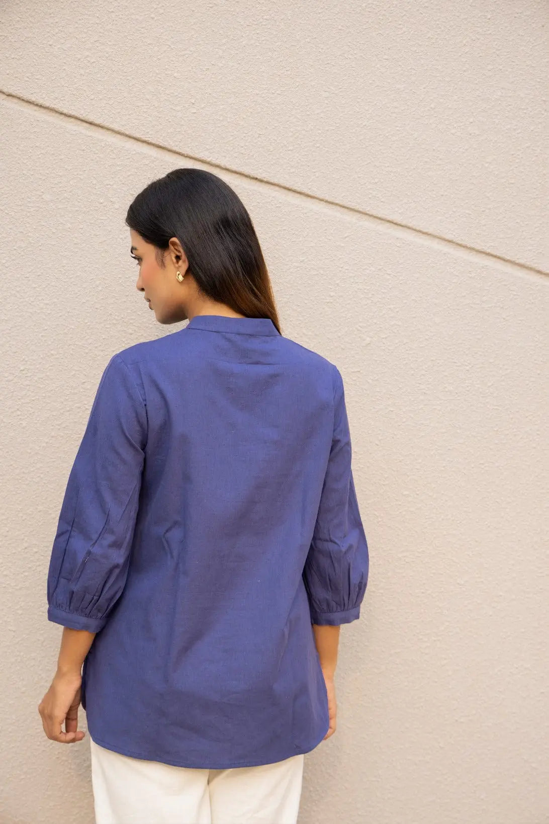 Royal Blue Short Kurta - Sugnaa