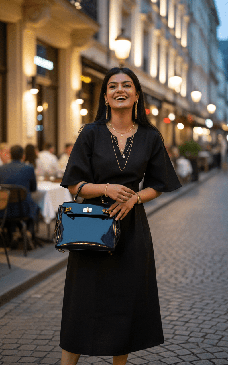 Tie-up Midi Dress - Kohl Black