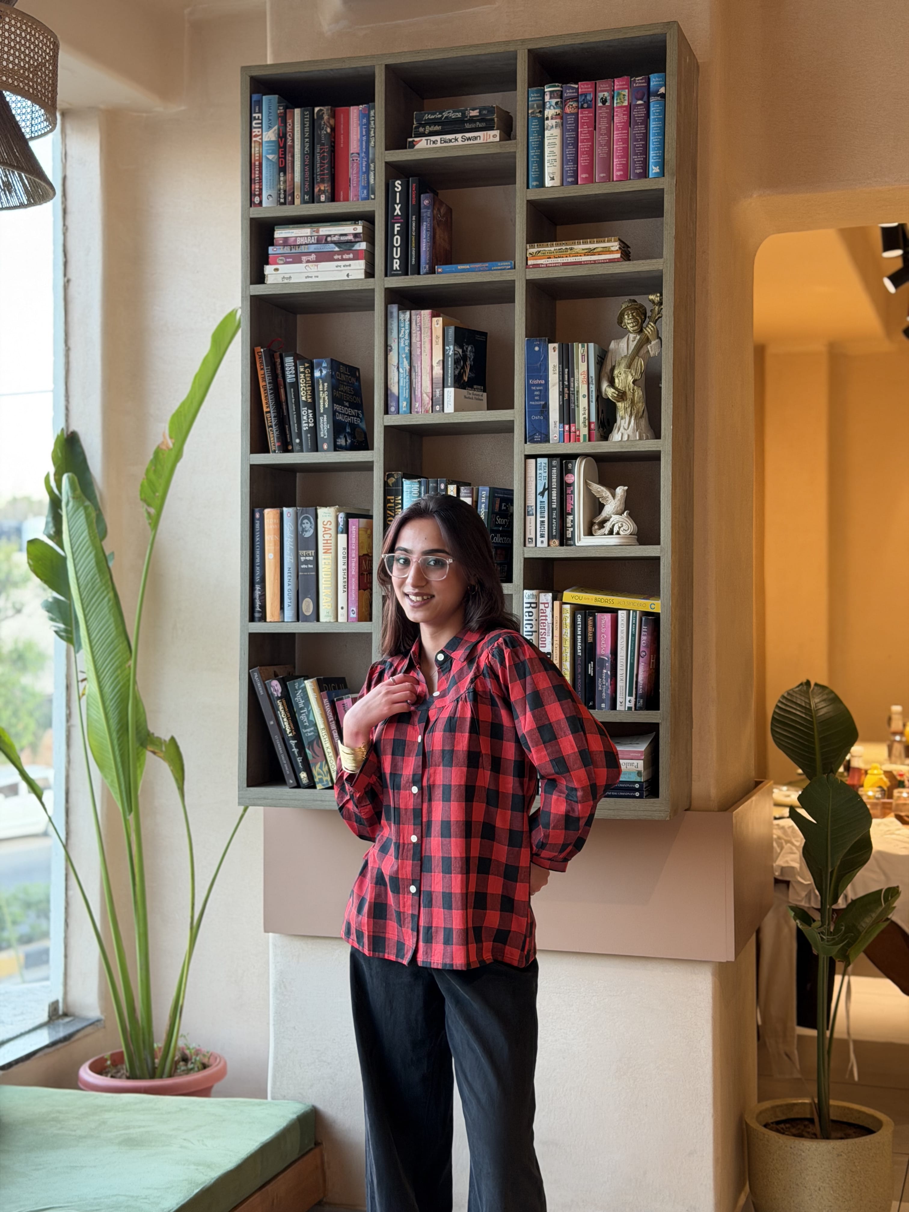 Gingham Check Shirt - Red