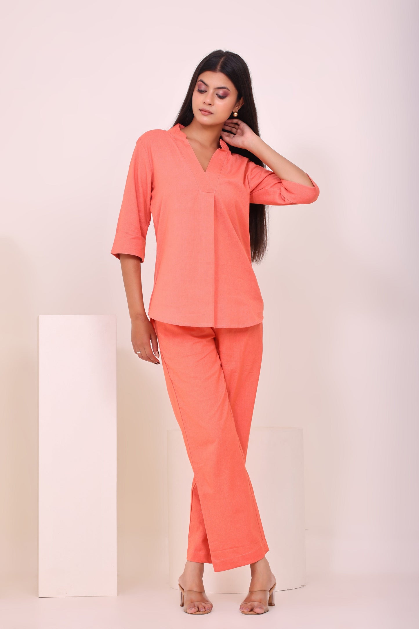 Amora Co-ord Set - Peach