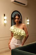 Eve One Shouler Top - Light Green