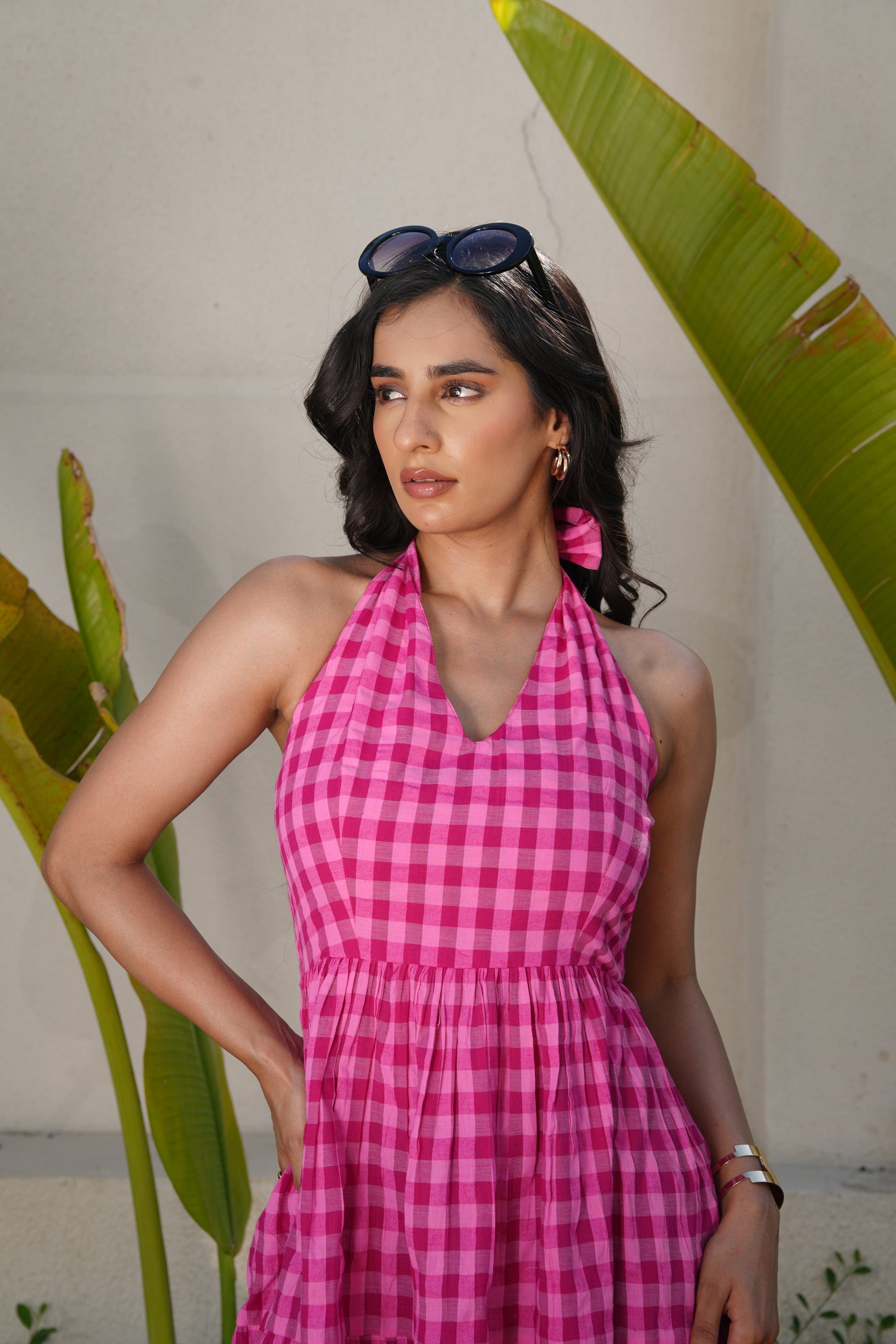 Halterneck Rose Dress