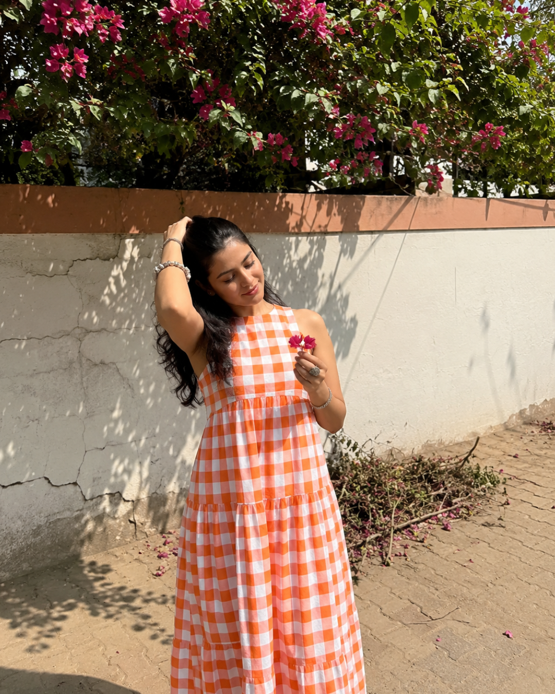 Classic A-Line Gingham Dress - Miranda