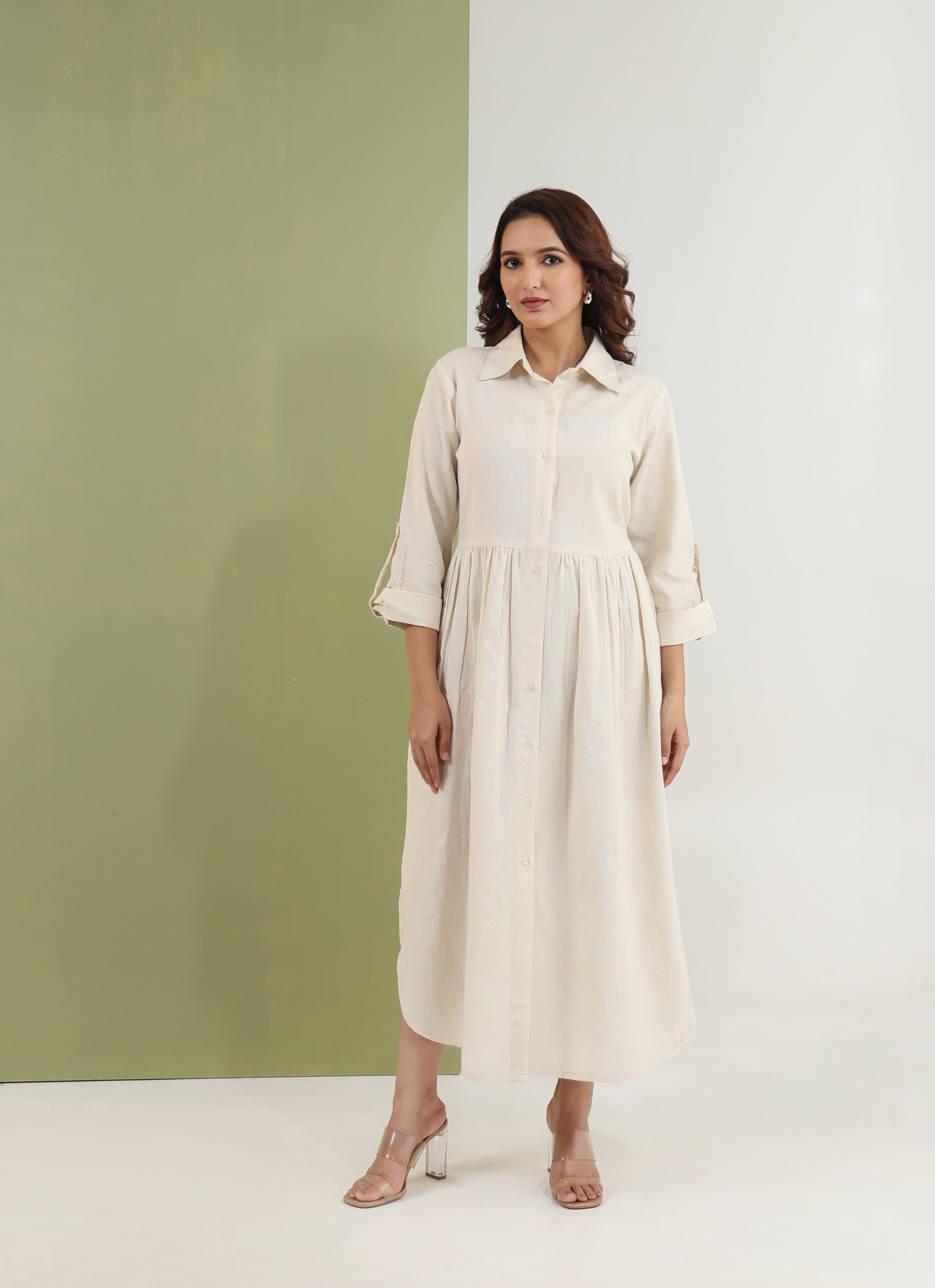 Breezy Shirt Dress - Vanilla