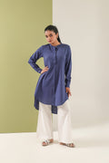 High Low Midi Kurta - Midnight Blue