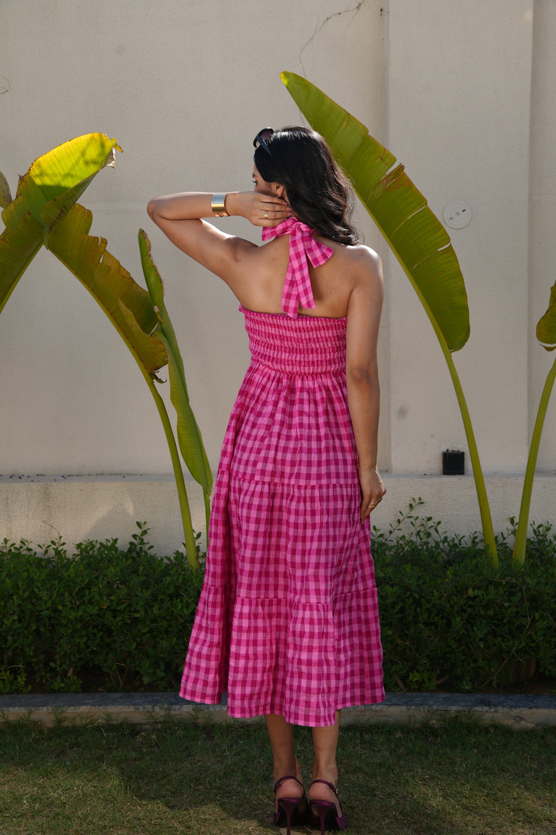 Halterneck Rose Dress