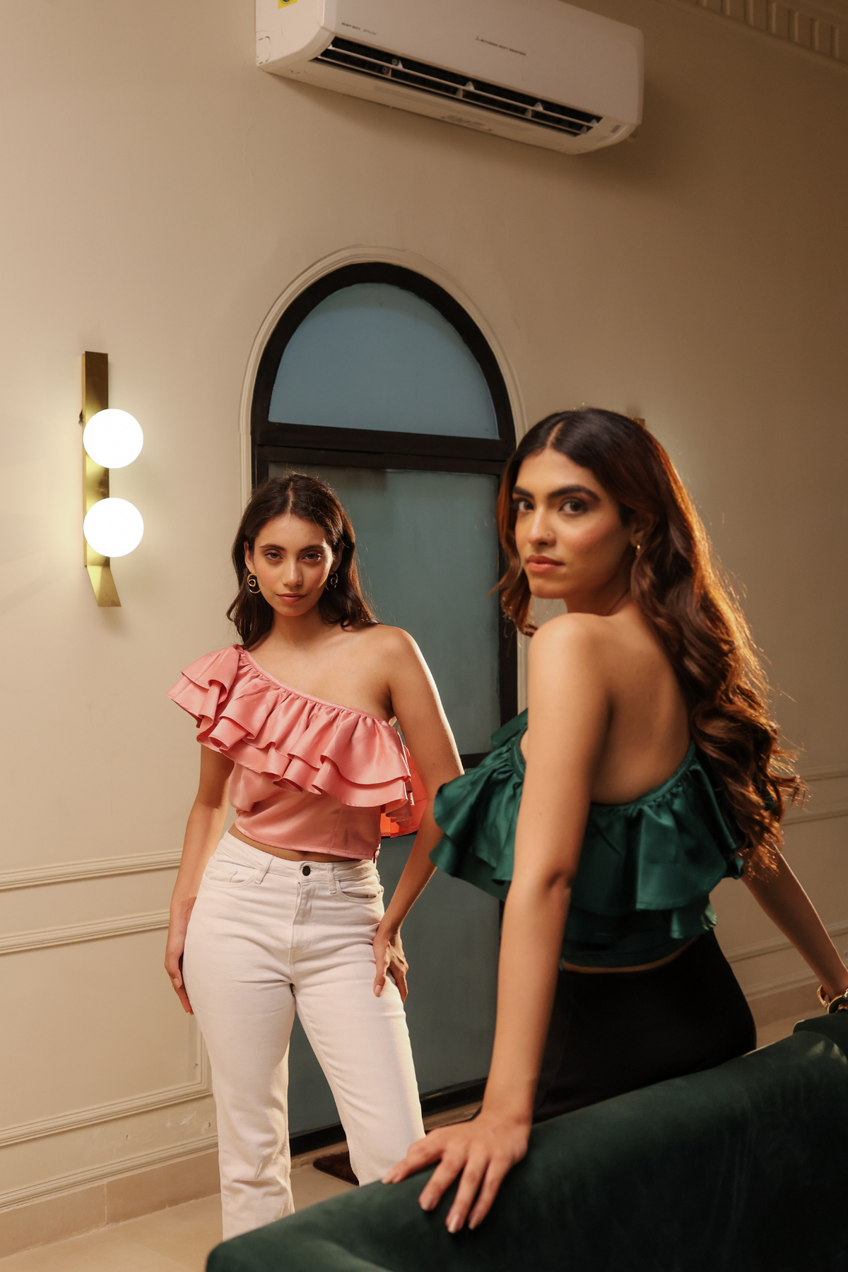 Eve One Shoulder Top - Green