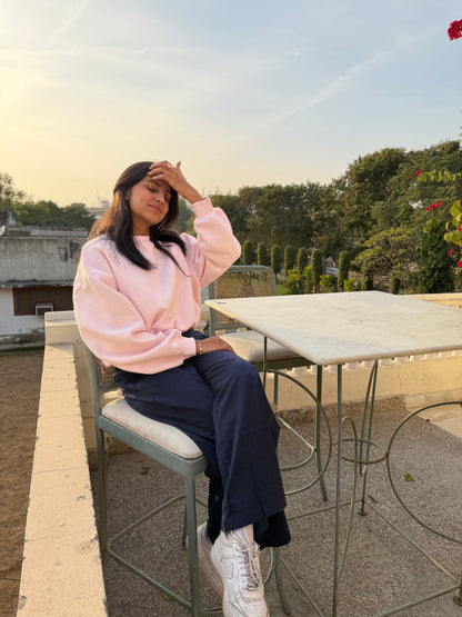 Flared Trousers - Midnight Blue