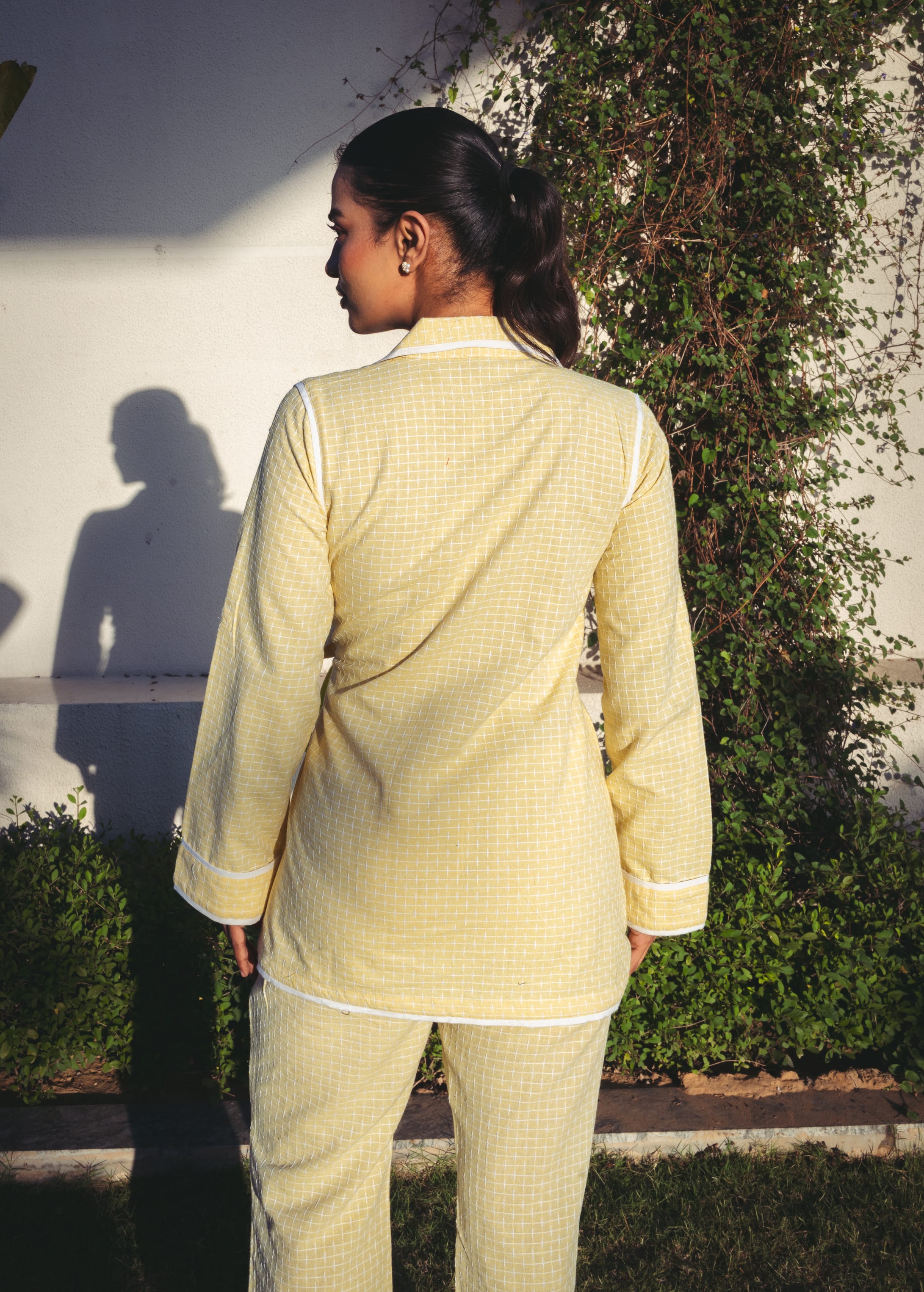 Rhea Embroidered Set - Butter Yellow