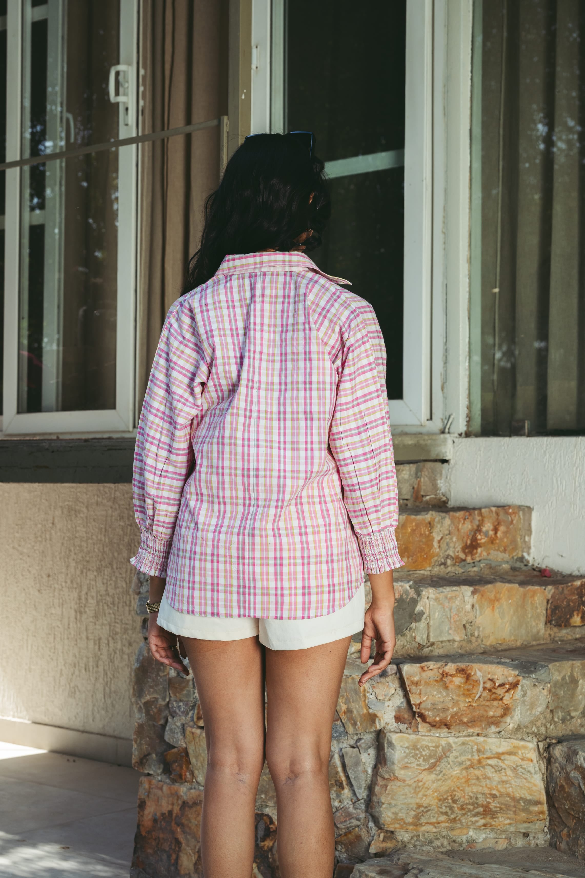 Embroidered Relaxed Fit Shirt - Pink