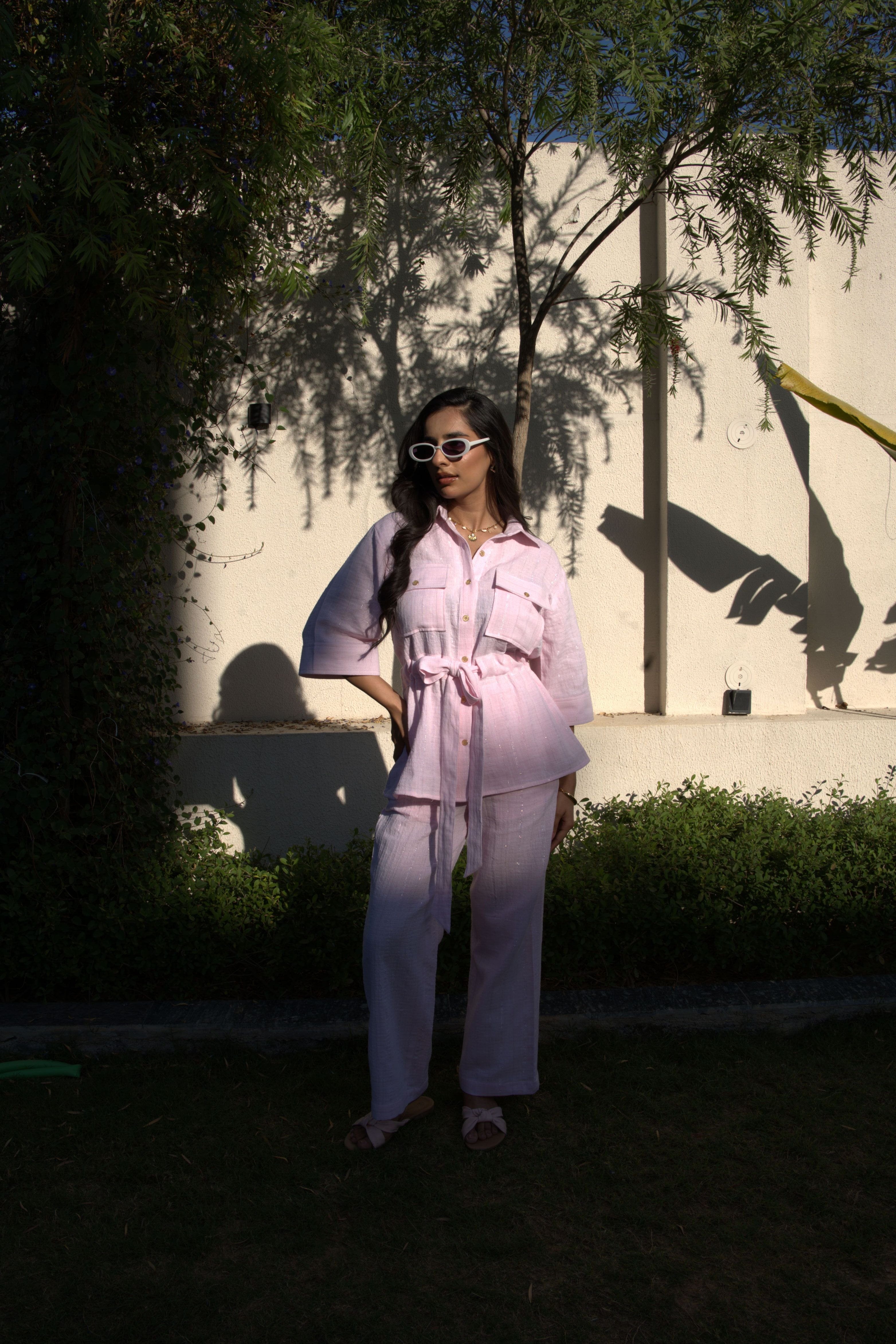 Sofia Knotted Co-ord Set - Petal