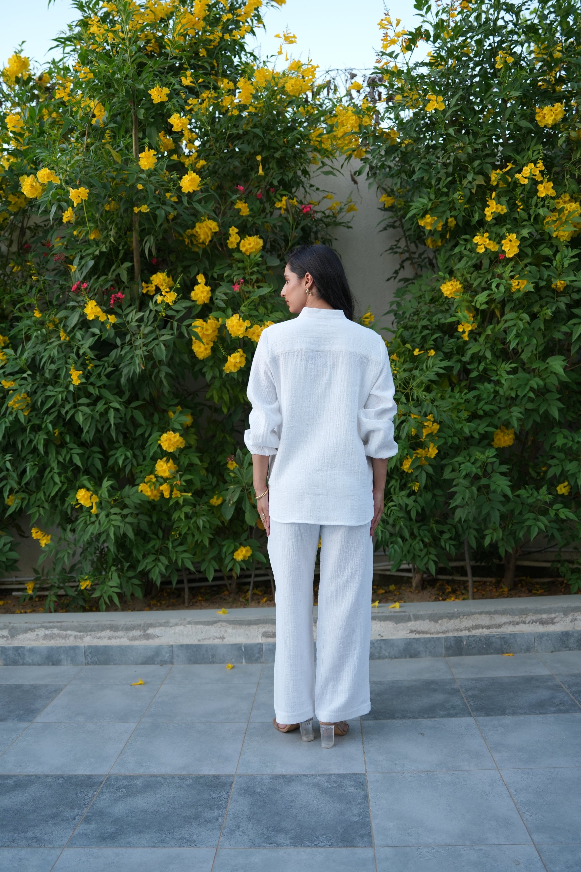 Selene Shirt & Trouser Co-ord - Ivory