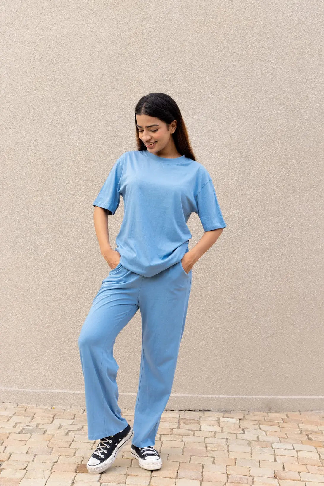 Sky Blue T-shirt & Pants set