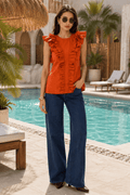 Ruffle Top - Amber