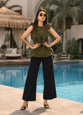 Ruffle Top - Olive