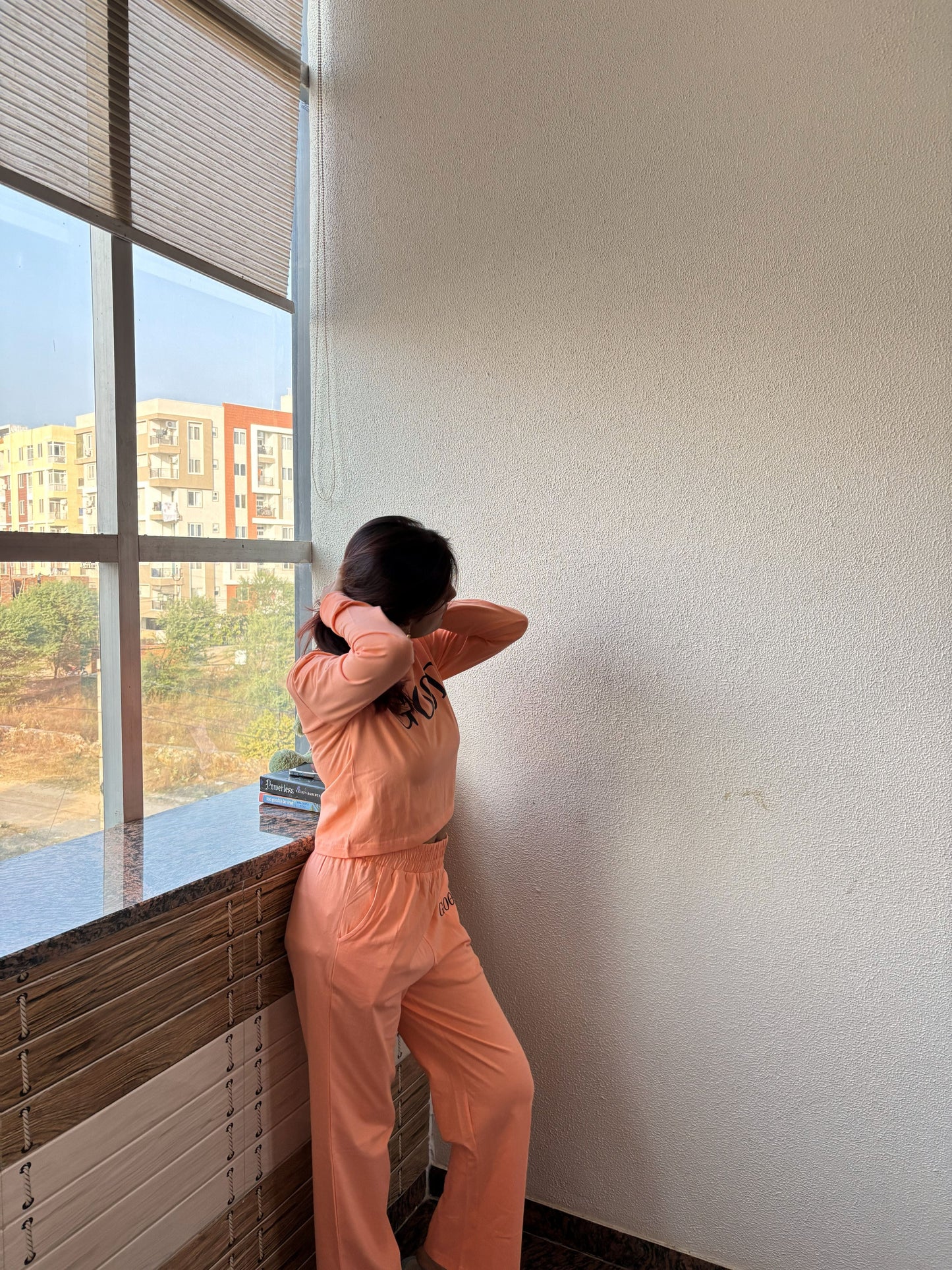 Good Vibes Pajama - Peach