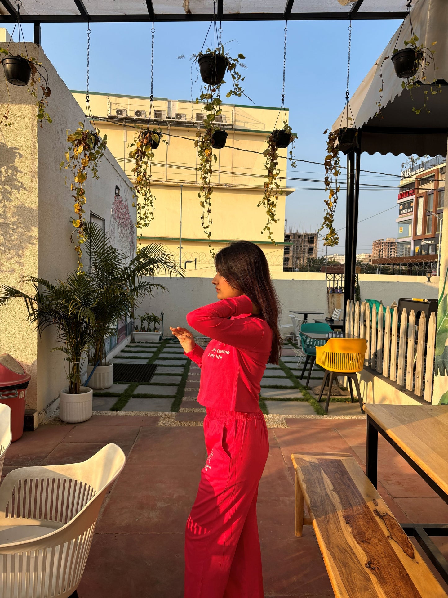 Daily Game Hot Pink Full Sleeves T-shirt