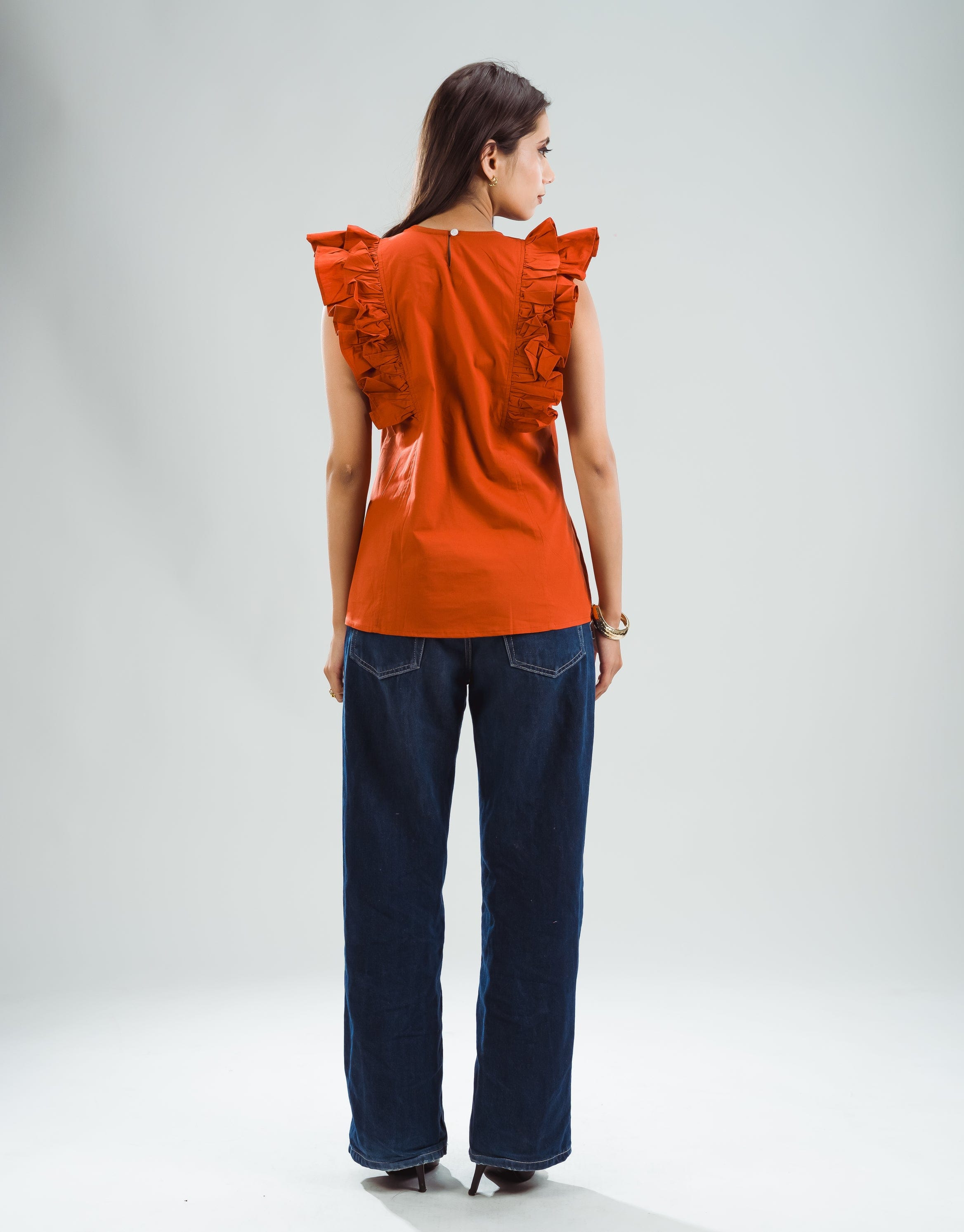 Ruffle Top - Amber