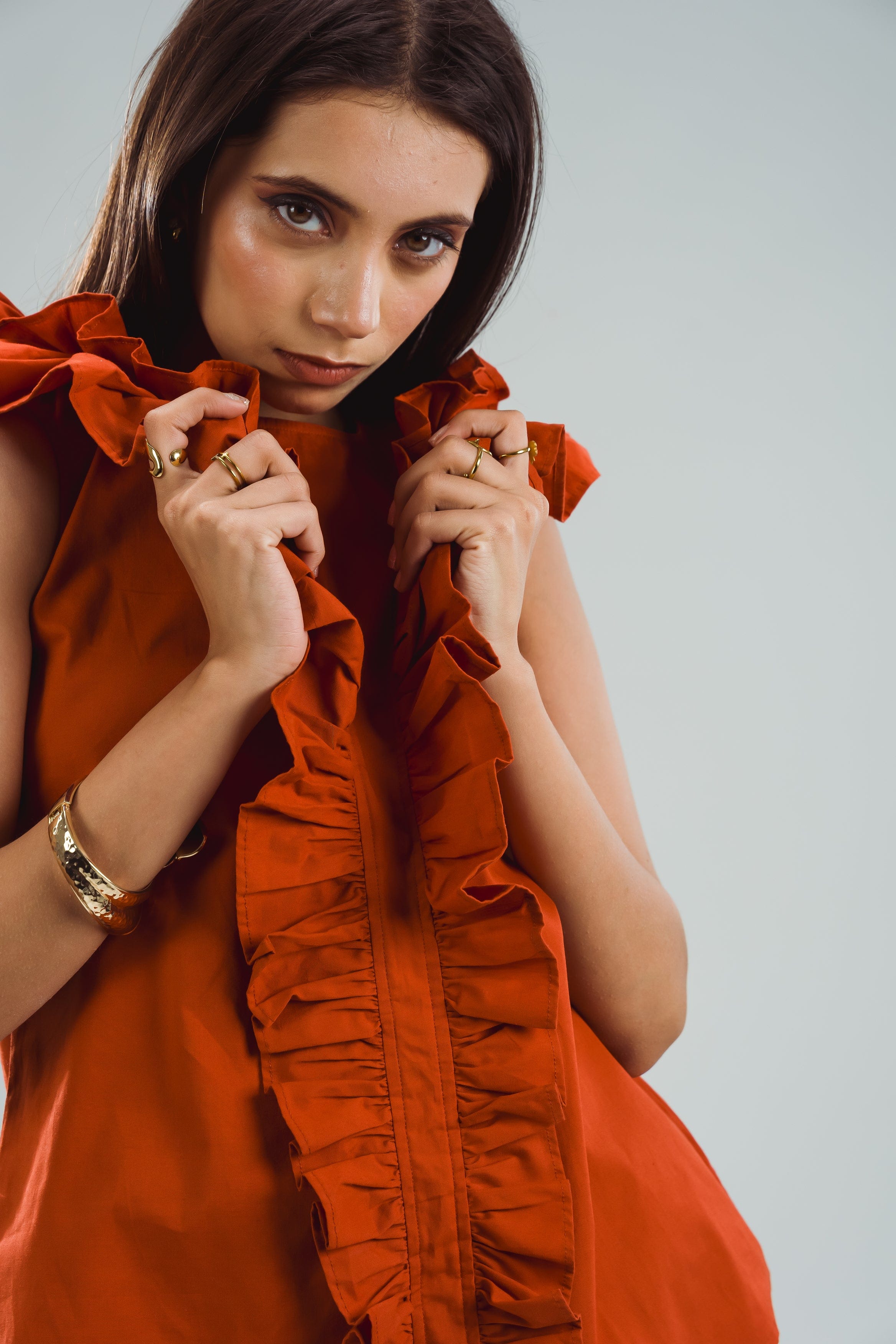 Ruffle Top - Amber