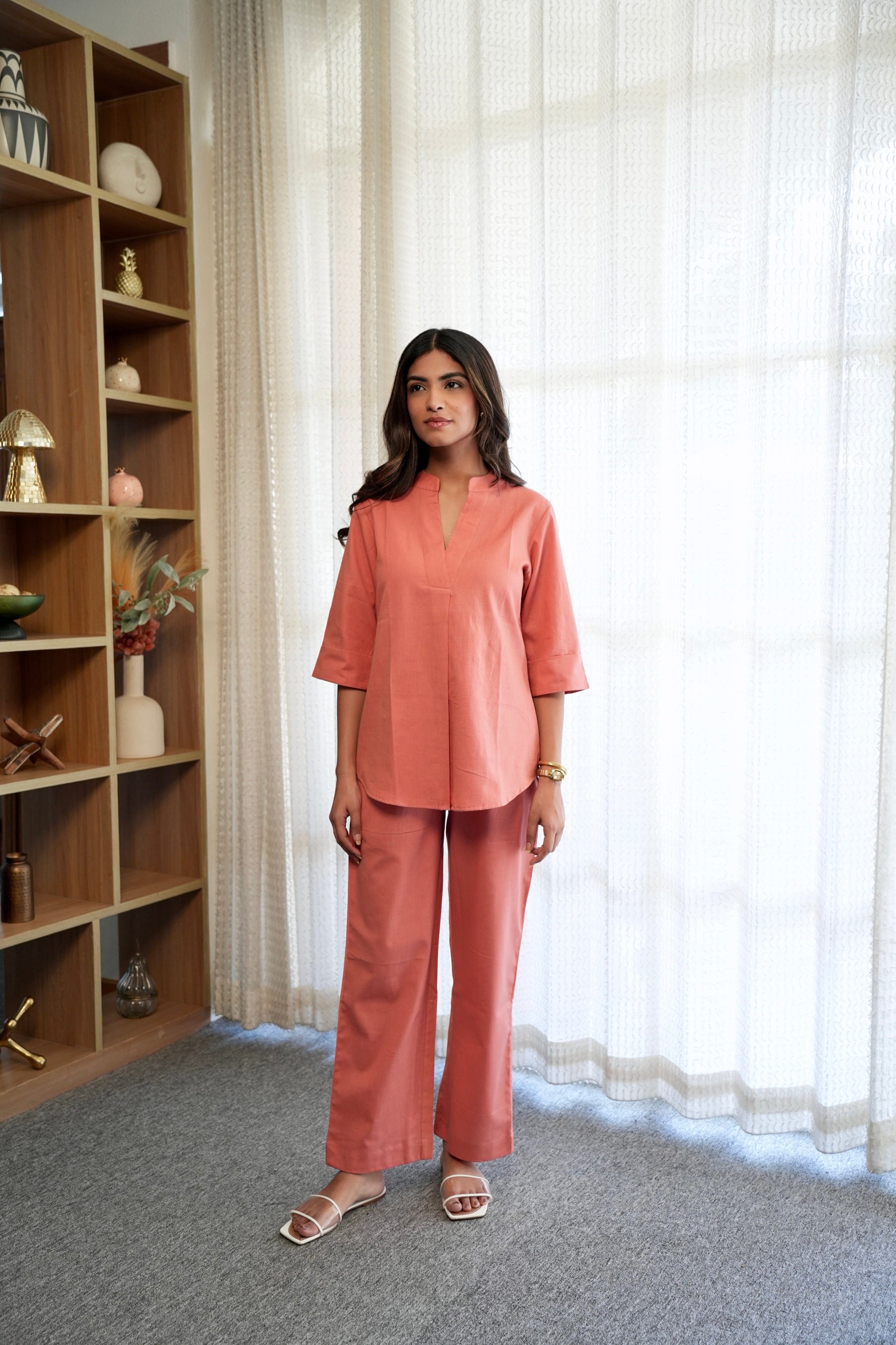 Amora Co-ord Set - Peach