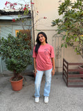 Daily Game Rose Taupe Oversized T-shirt