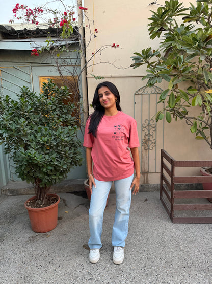 Daily Game Rose Taupe Oversized T-shirt