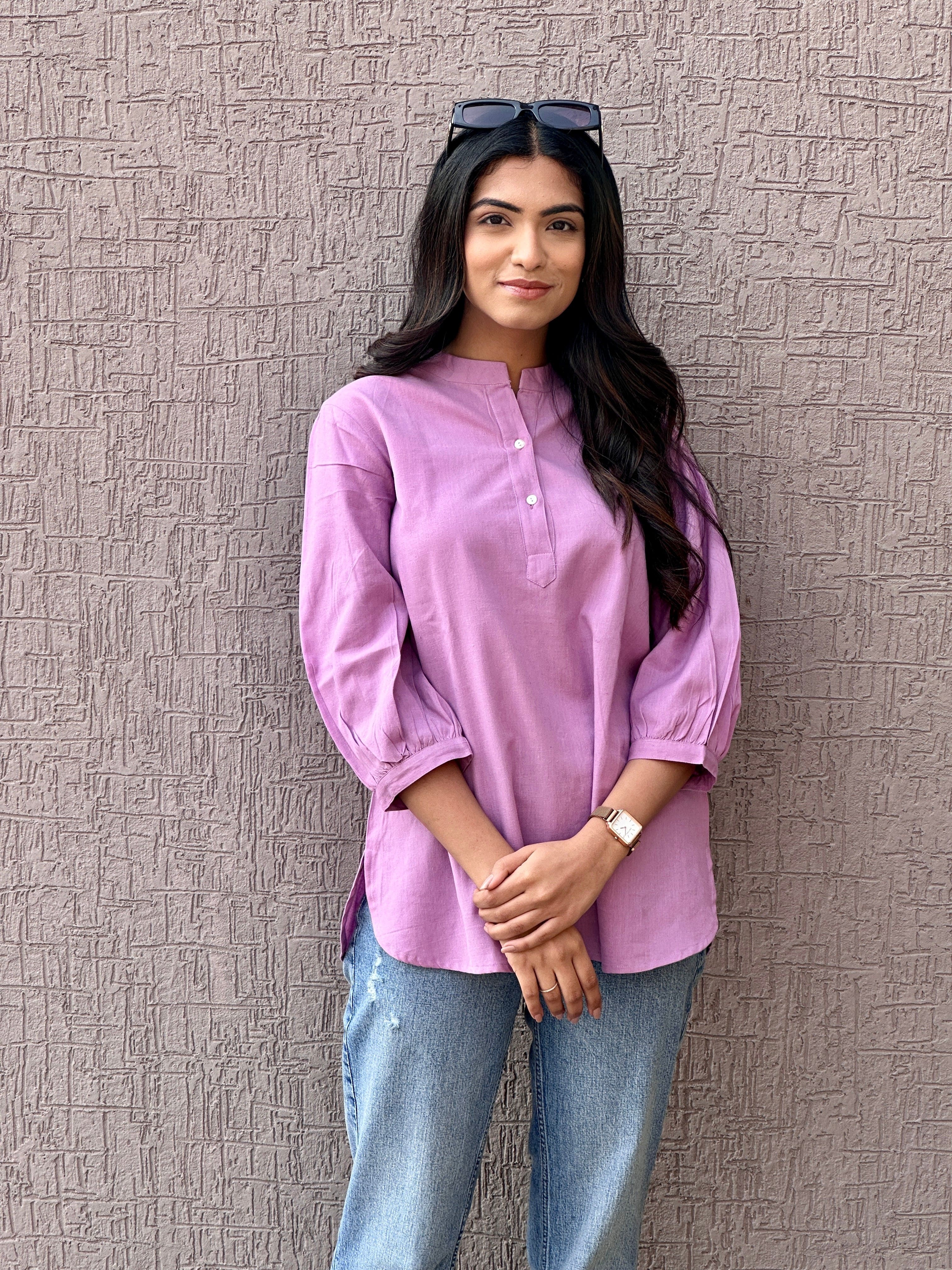 Lilac Short Kurta