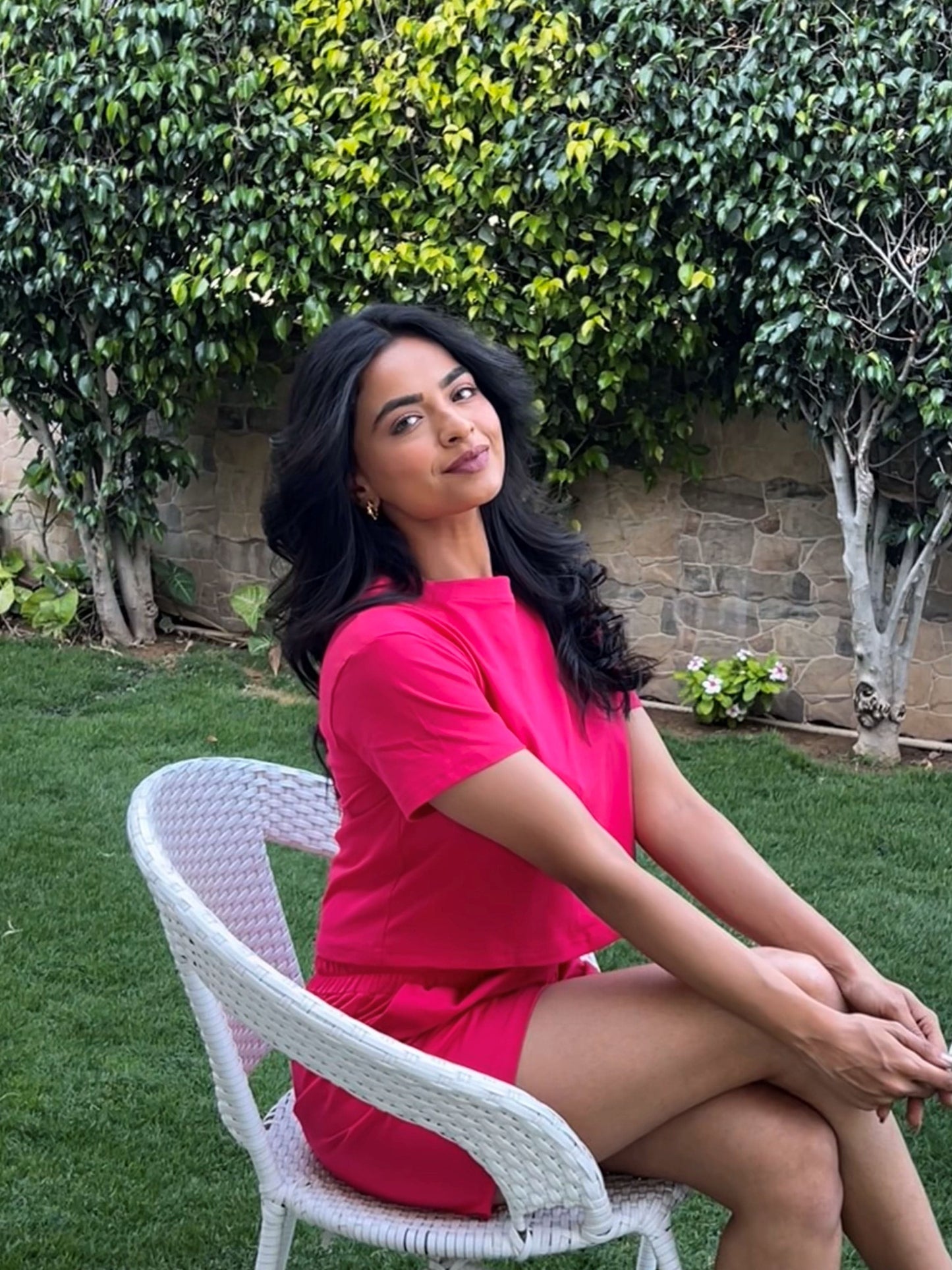 Hot Pink T-shirt & Shorts Set