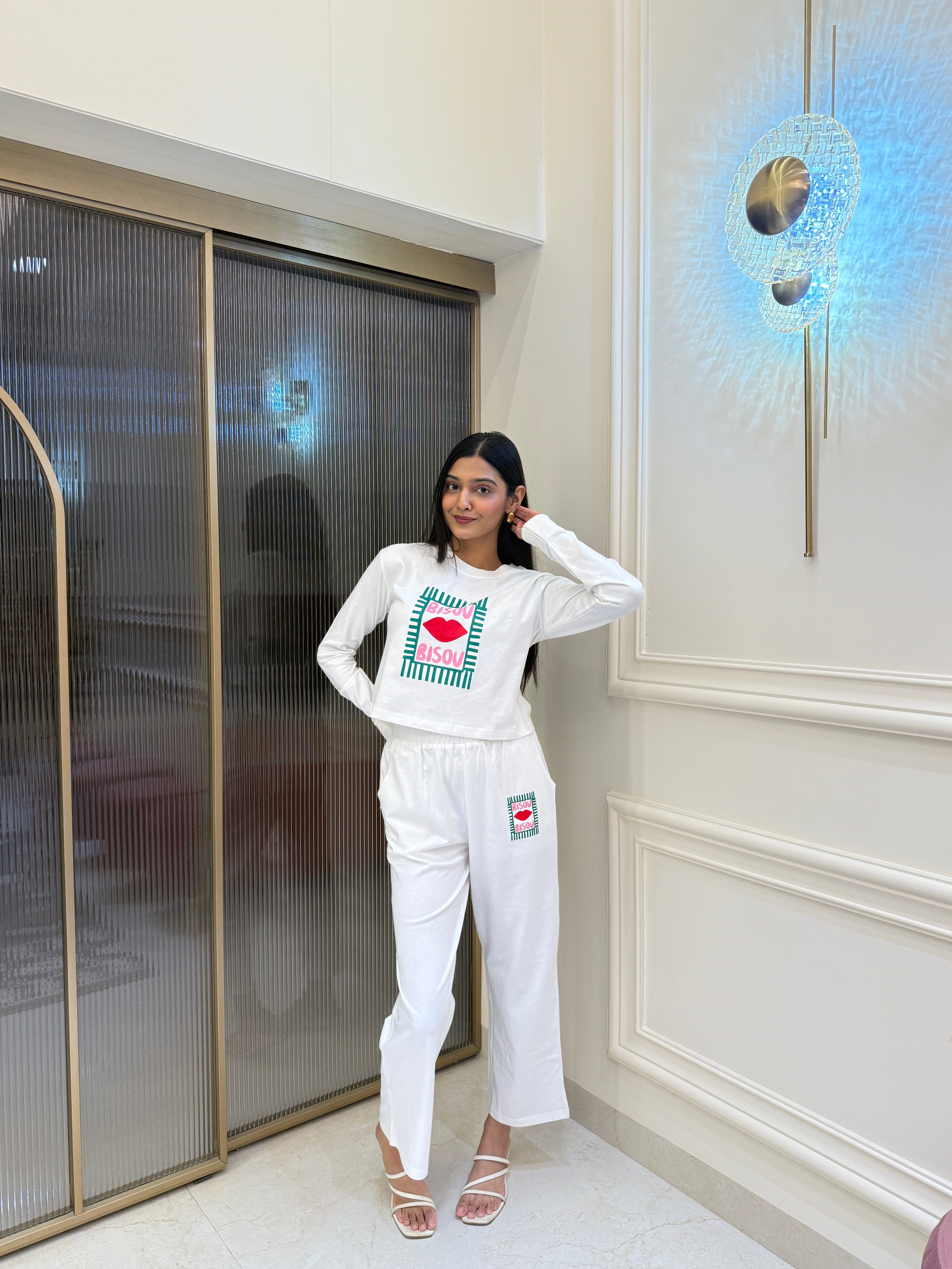 Bisou White Pajama