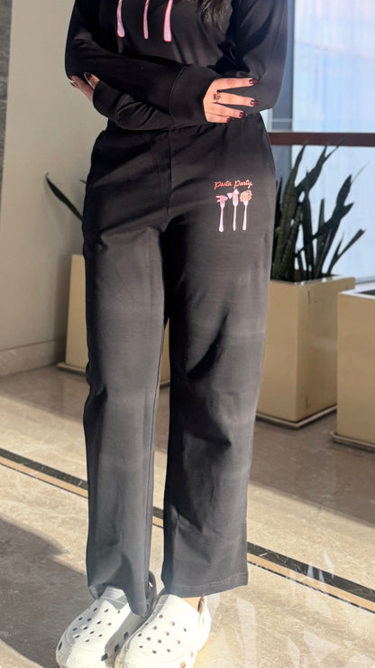 Pasta Party Black Pajama