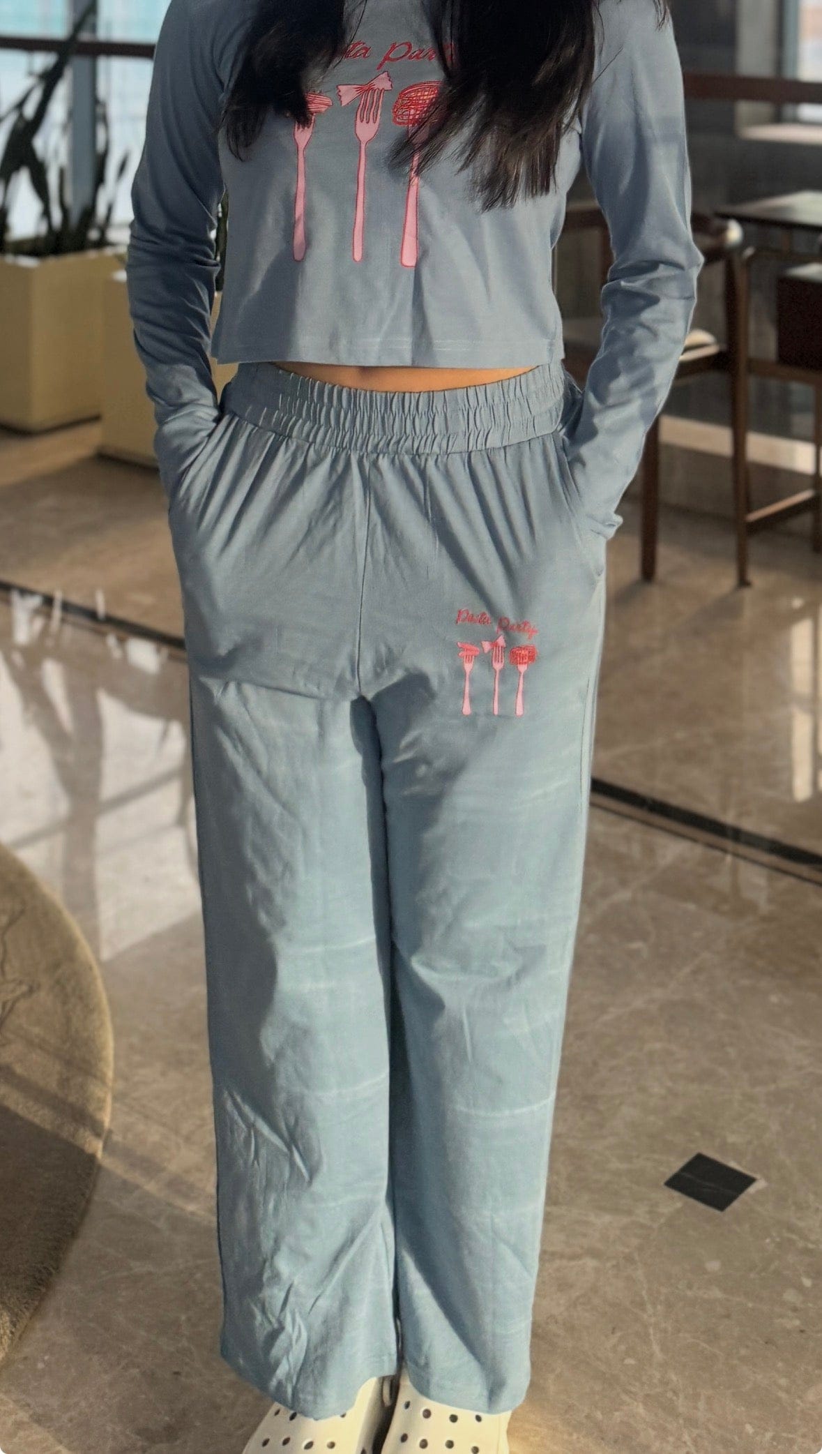 Pasta Party Blue Pajama