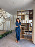 Royal Blue Knitted Shirt & Pants set