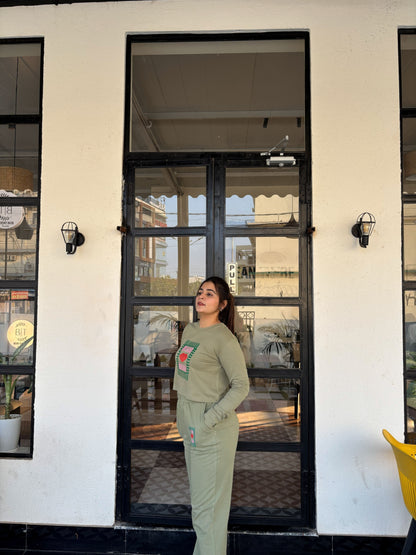 Bisou Full sleeves T-shirt - Green