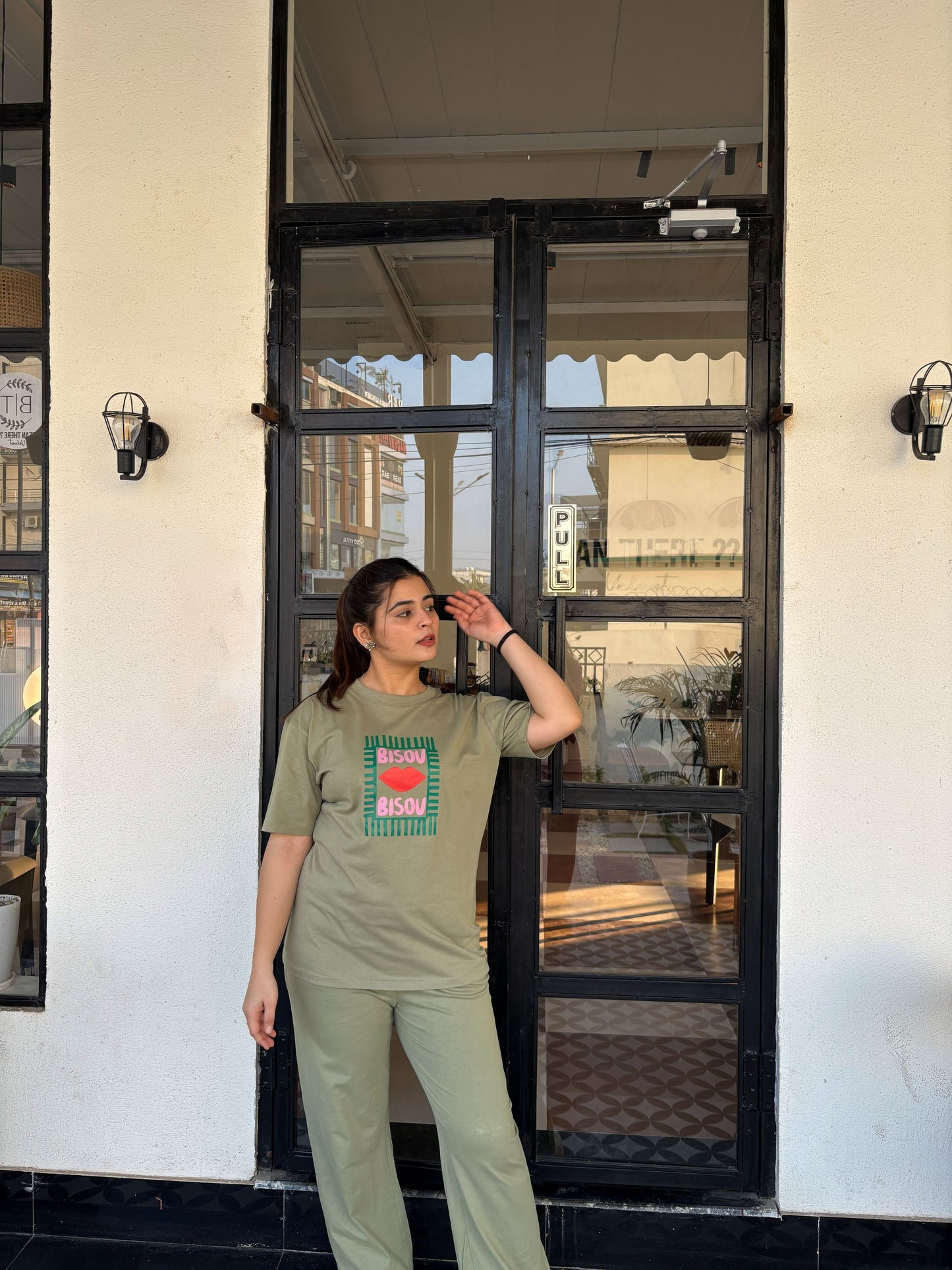 Bisou Oversized T-shirt - Green