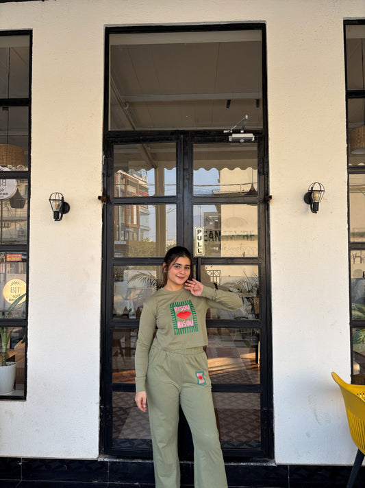 Bisou Full sleeves T-shirt - Green