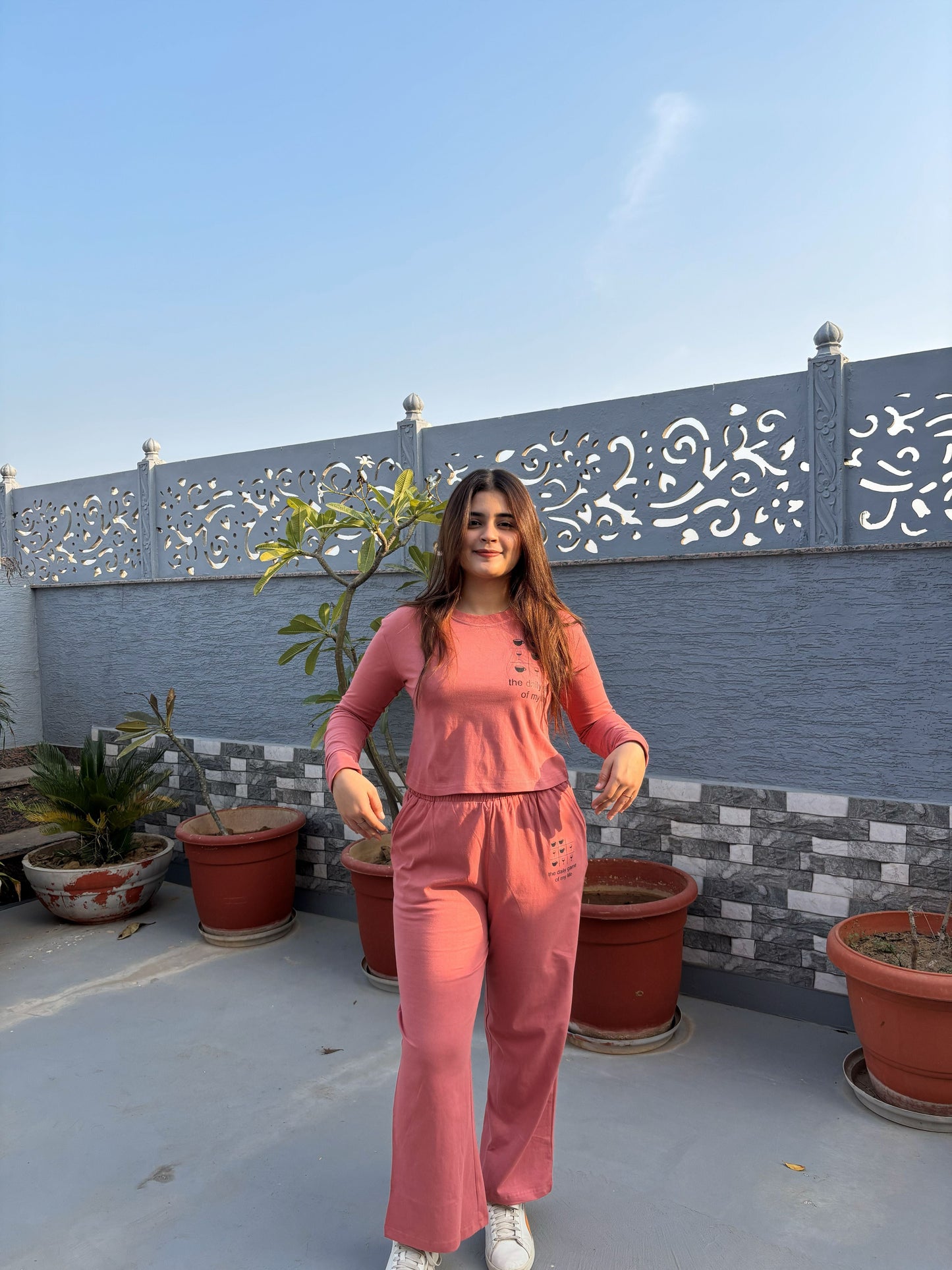 Daily Game Rose Taupe Full Sleeves T-shirt